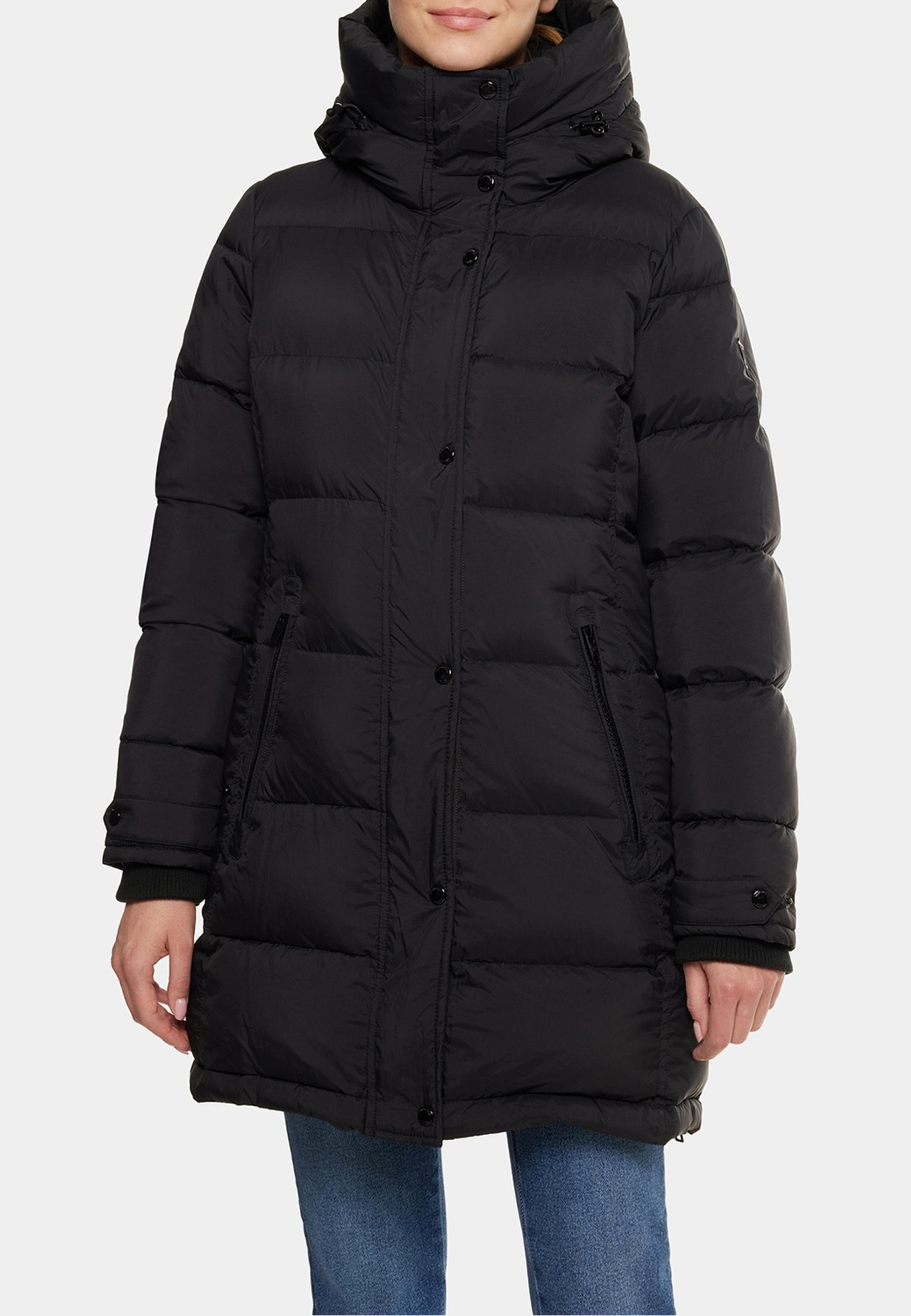 Falcon Mid Coat, från ROCKANDBLUE, i färgen black. Klicka för att öppna bilden i stort format