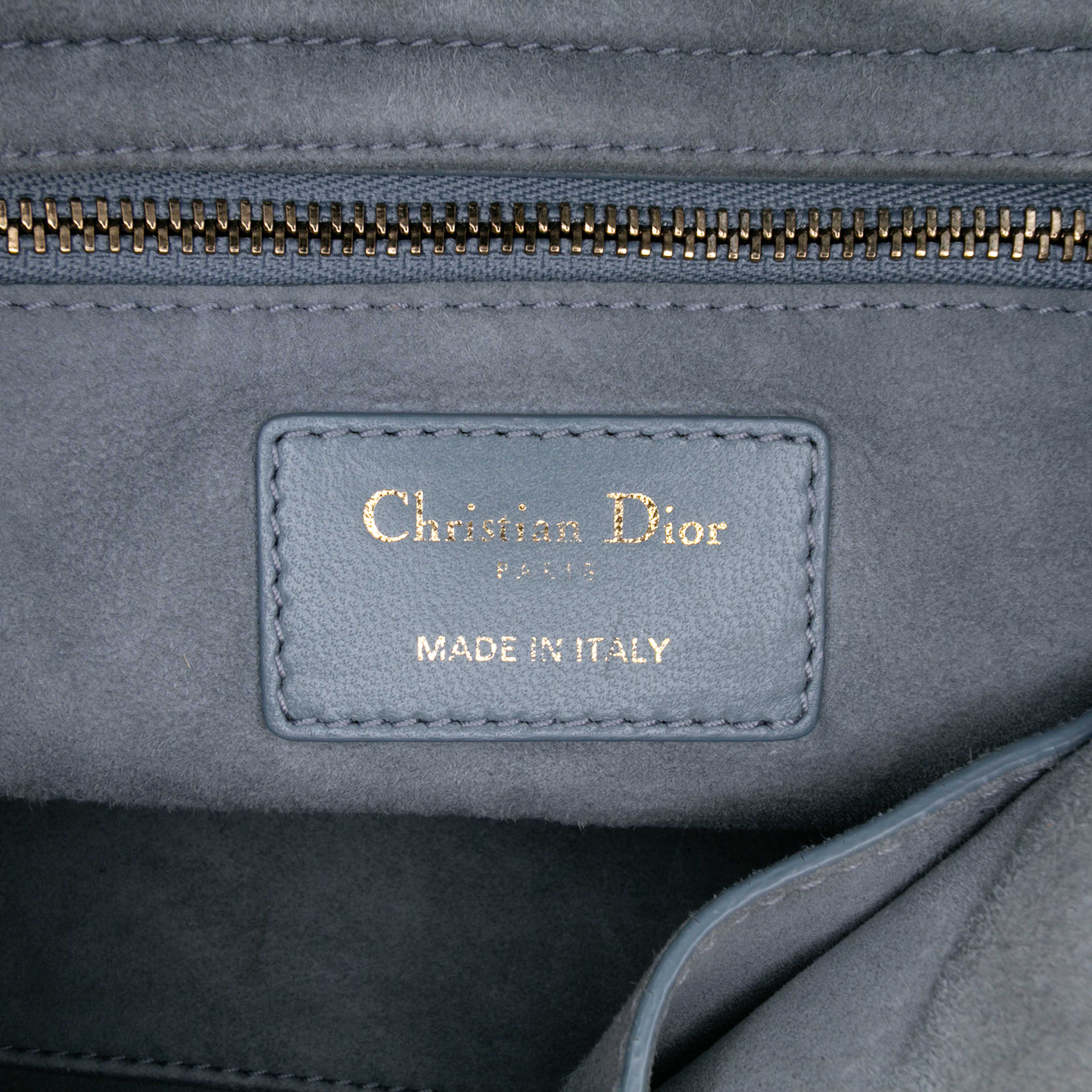Dior Small Lambskin Cannage Studded Supple Lady Dior