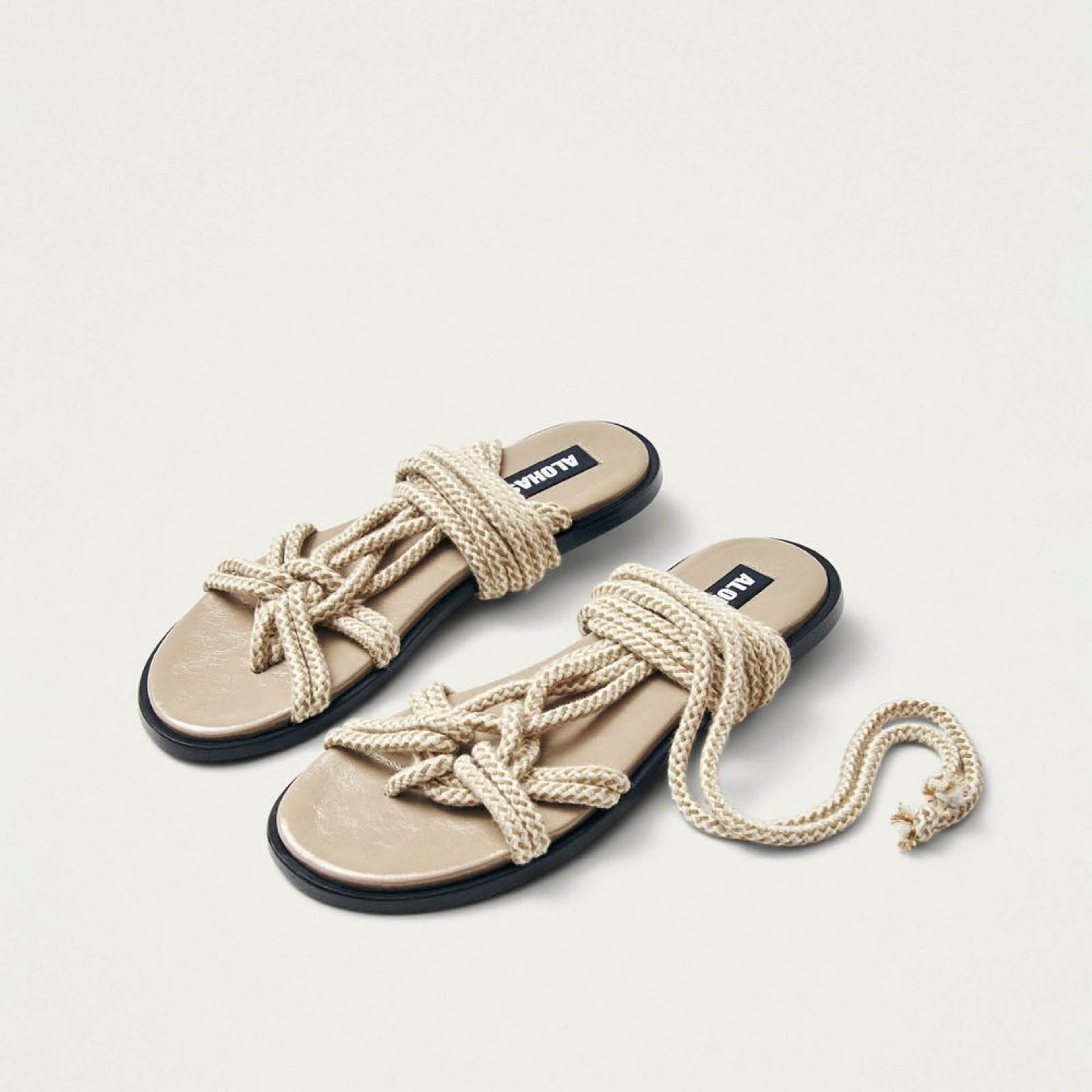 Tory Stone Beige Sandals