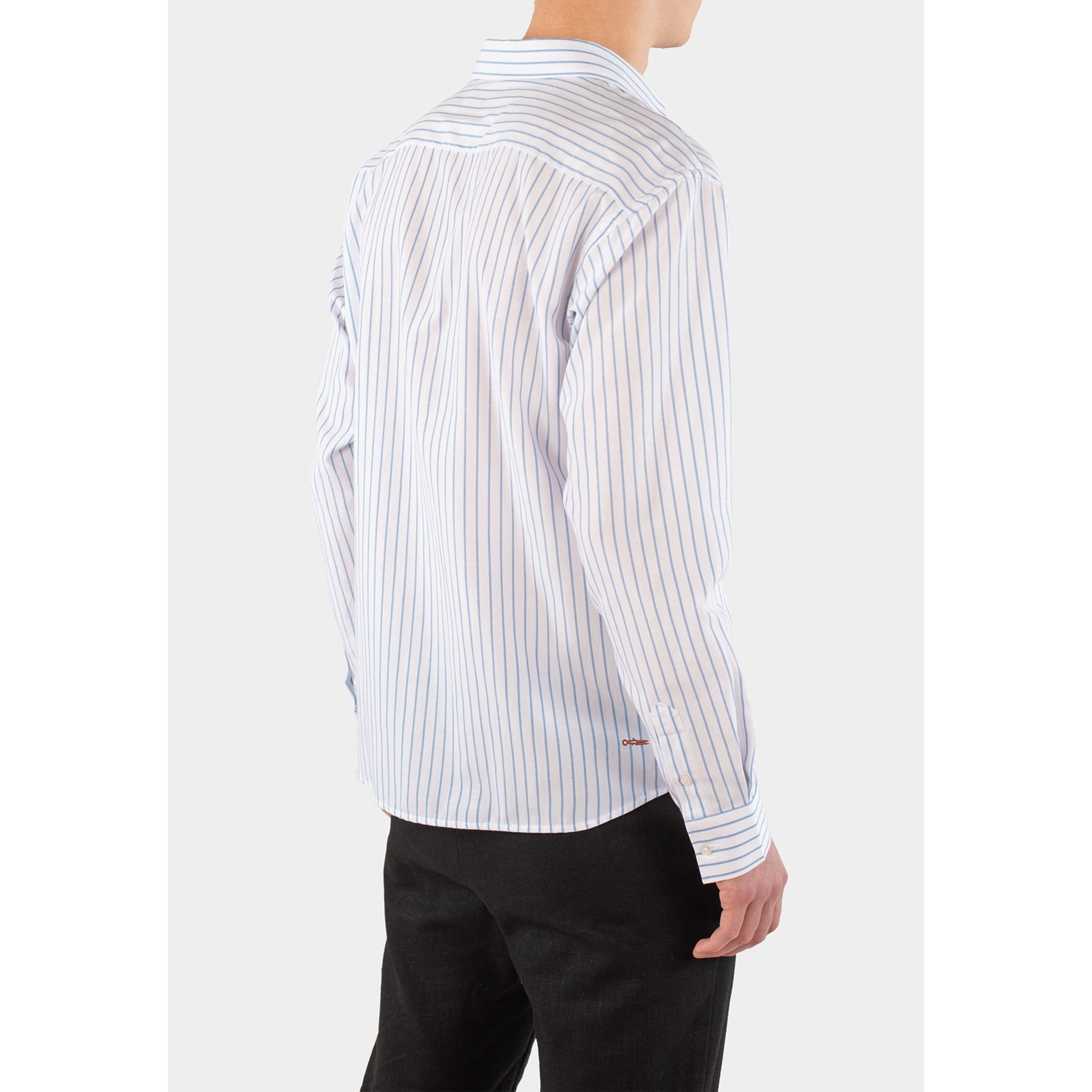 Shift Relaxed Shirt - Striped Blue