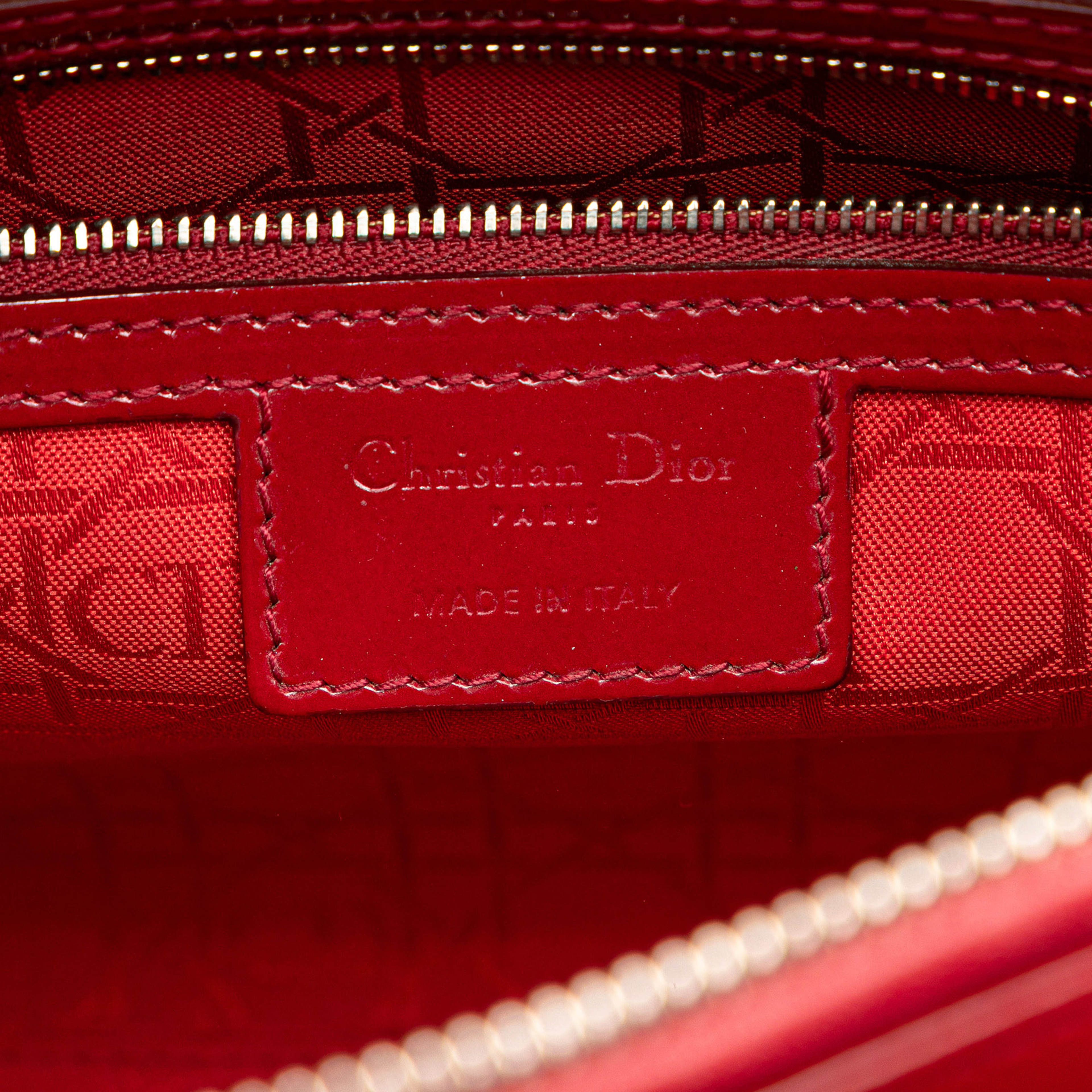 Dior Large Patent Cannage Lady Dior