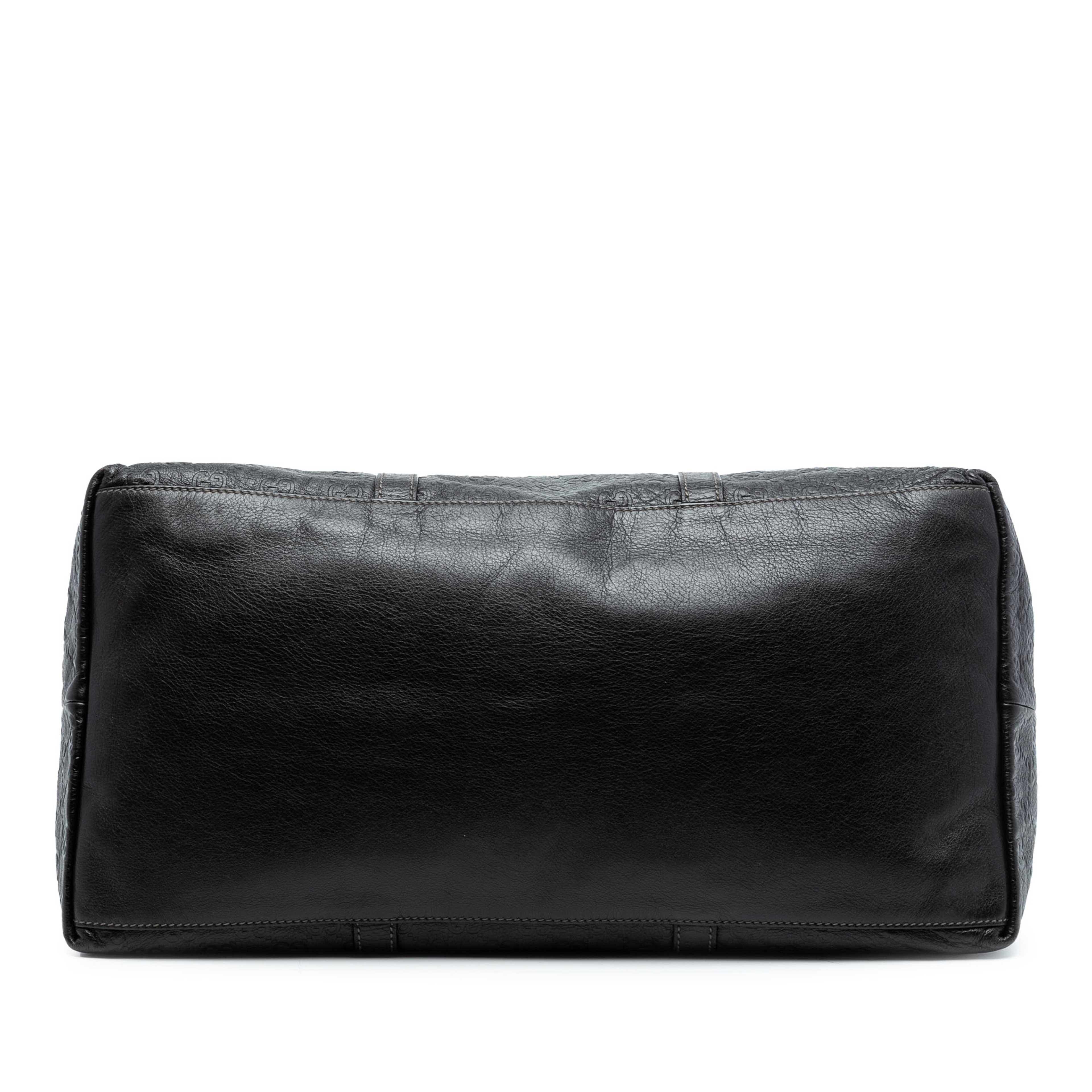 Gucci Guccissima Weekender, från Luxclusif, i färgen dark brown. Klicka för att öppna bilden i stort format