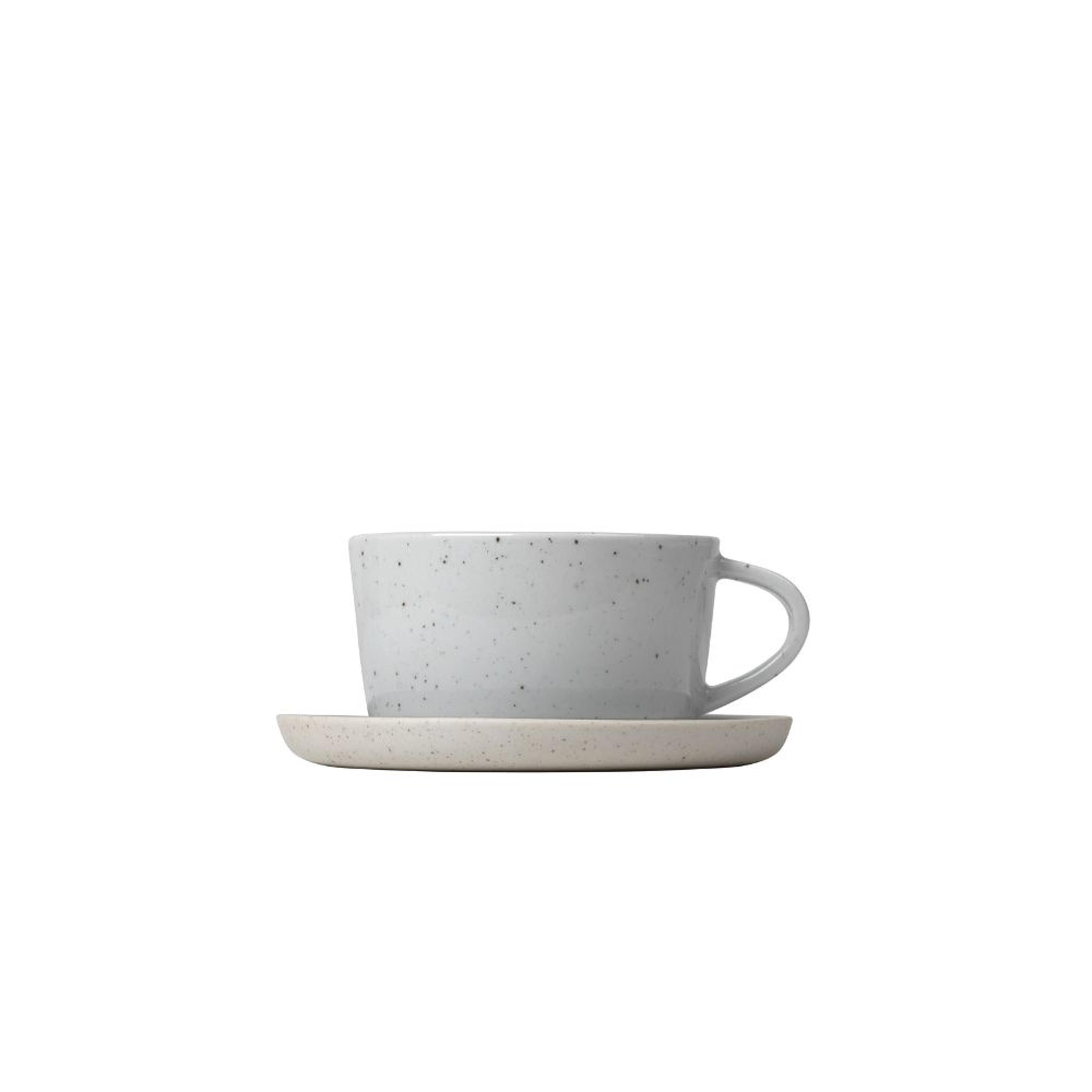 SABLO Set 2 St Kaffekoppar & Fat, Stengods