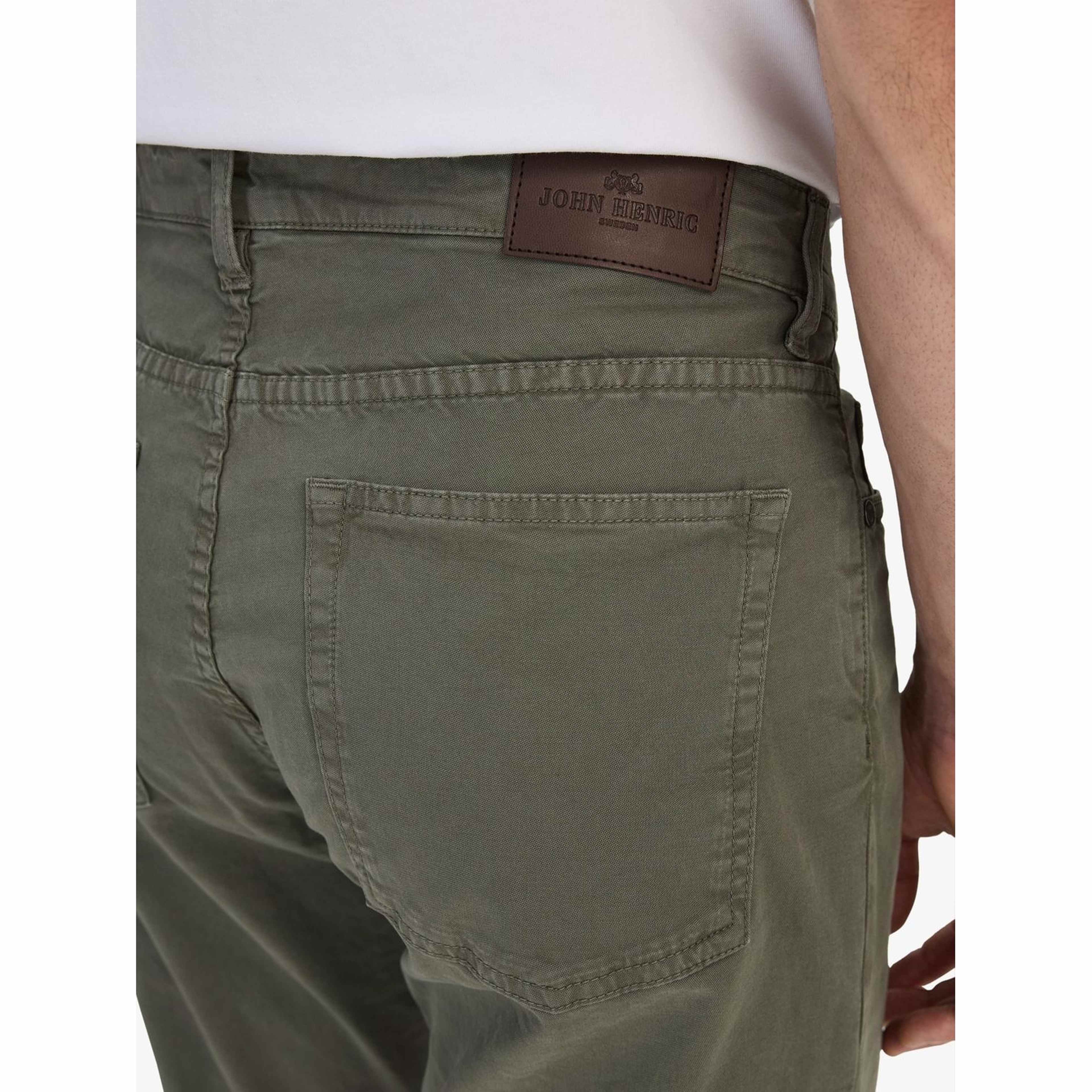 Cotton Solid 5-pocket Trousers (henri)
