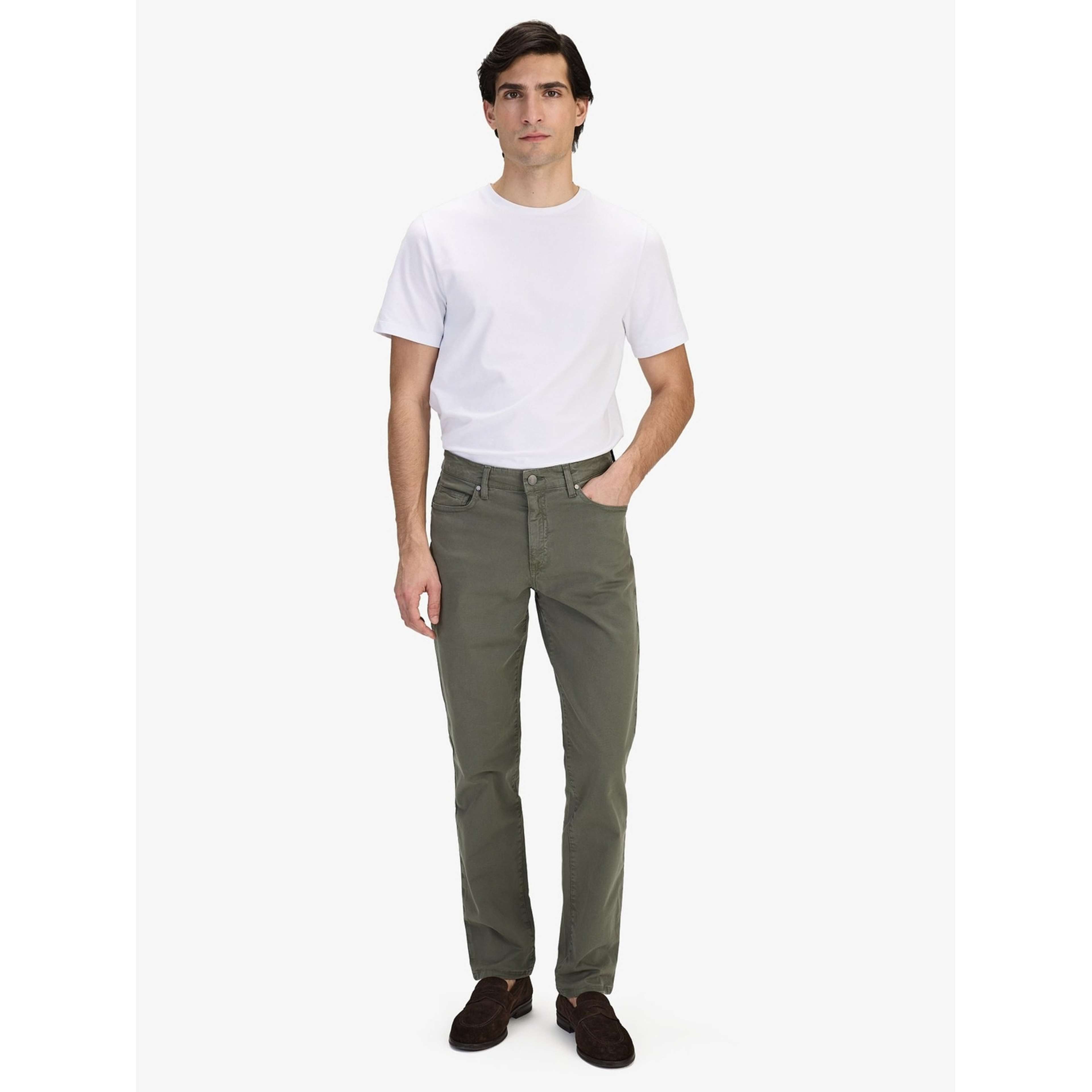 Cotton Solid 5-pocket Trousers (henri)
