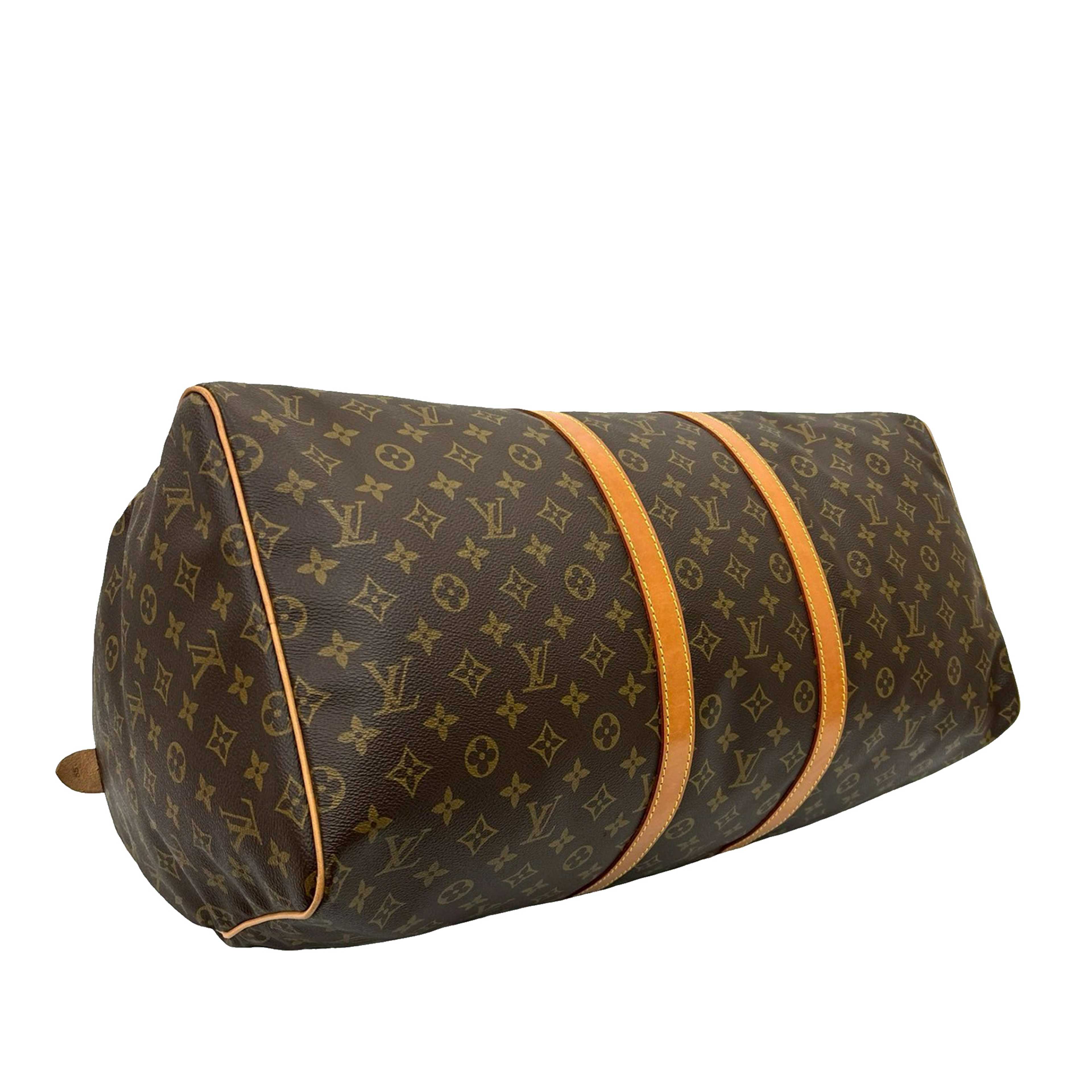 Louis Vuitton Monogram Keepall 55, från Luxclusif, i färgen brown. Klicka för att öppna bilden i stort format