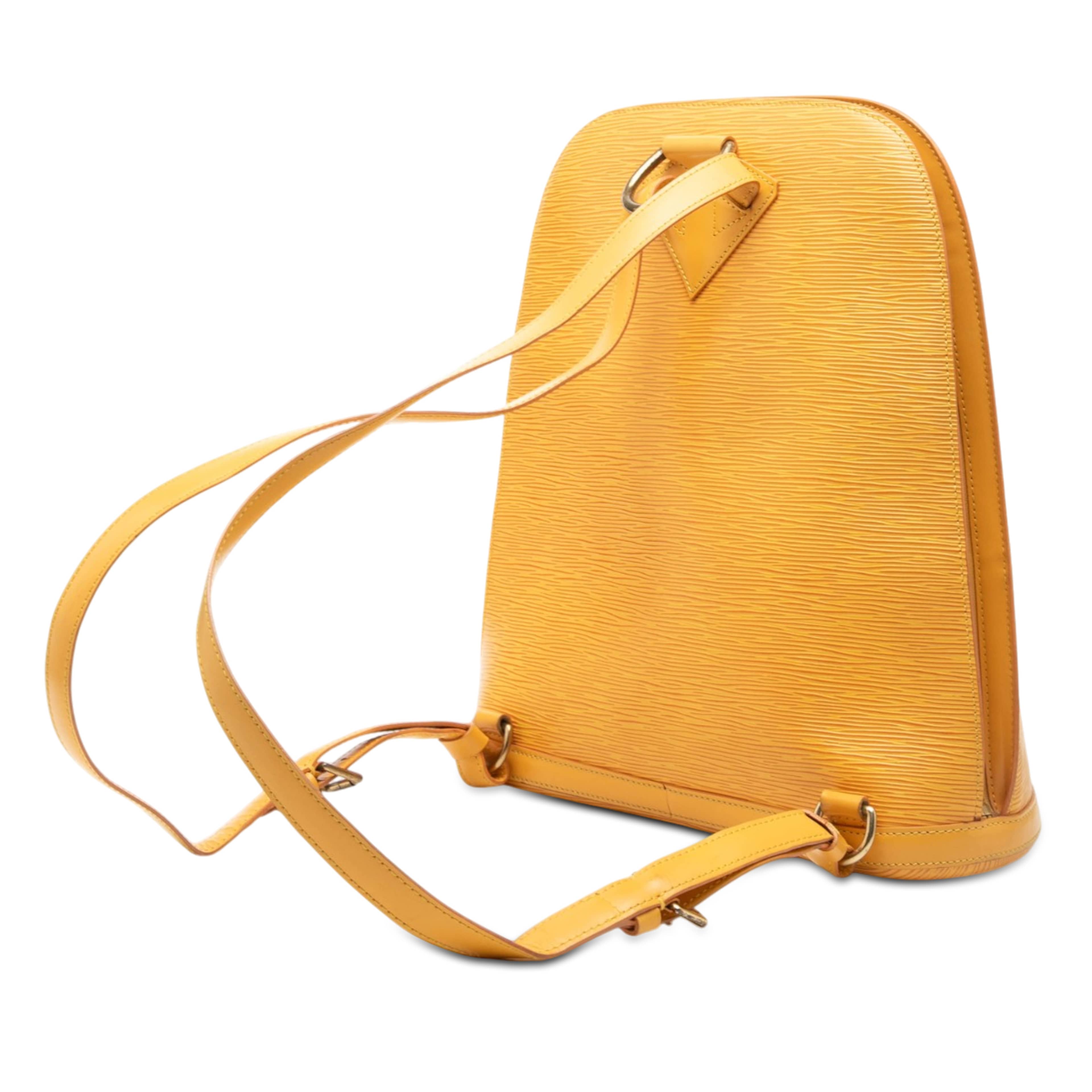 Louis Vuitton Epi Gobelins, från Luxclusif, i färgen yellow. Klicka för att öppna bilden i stort format