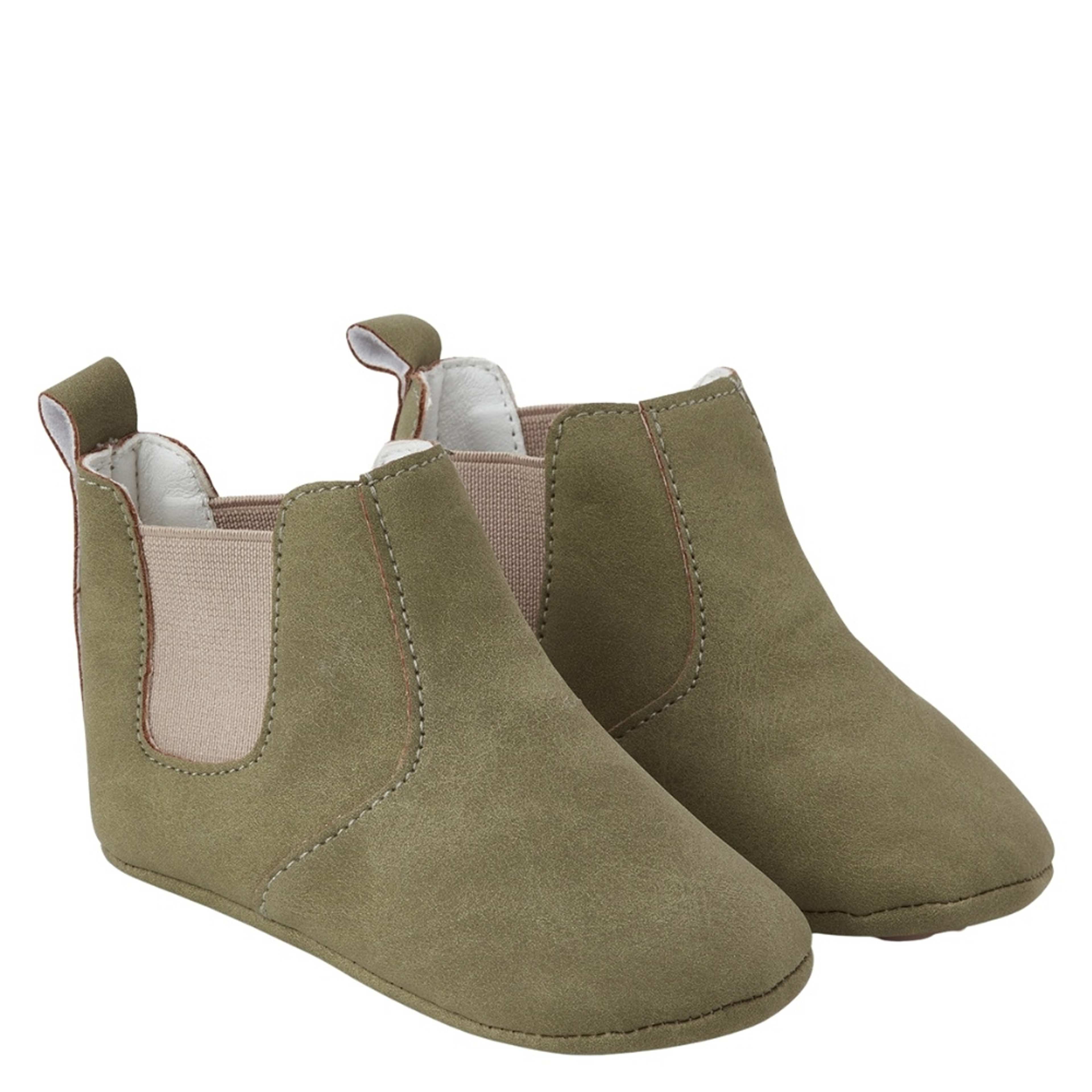 Wonderland Boots, från BabyMocs, i färgen green. Klicka för att öppna bilden i stort format