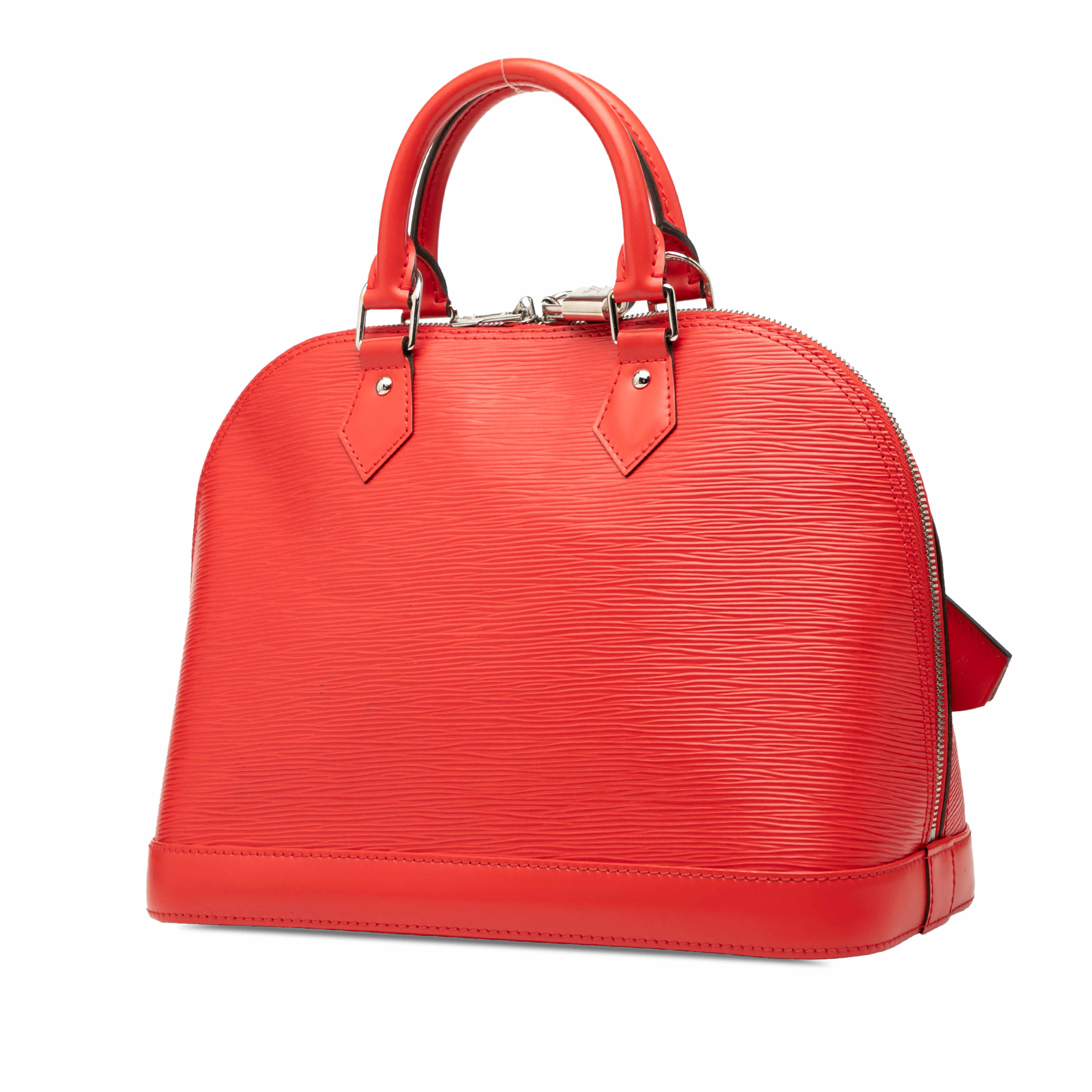Louis Vuitton Epi Alma Pm, från Luxclusif, i färgen röd. Klicka för att öppna bilden i stort format