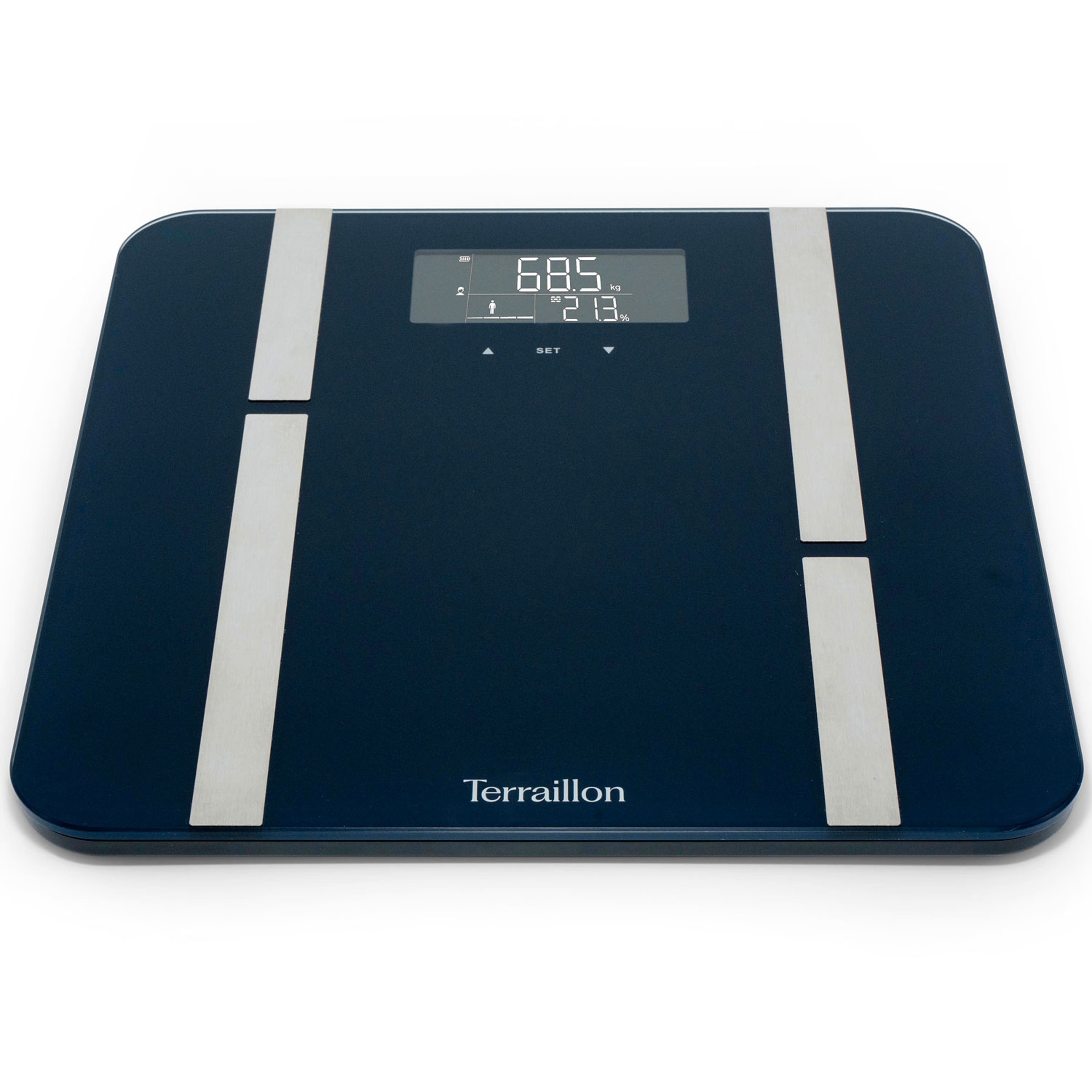 Personvåg X-line Fit Bmi, 8st Användare & Usb-c, från Terraillon, i färgen blå. Klicka för att öppna bilden i stort format