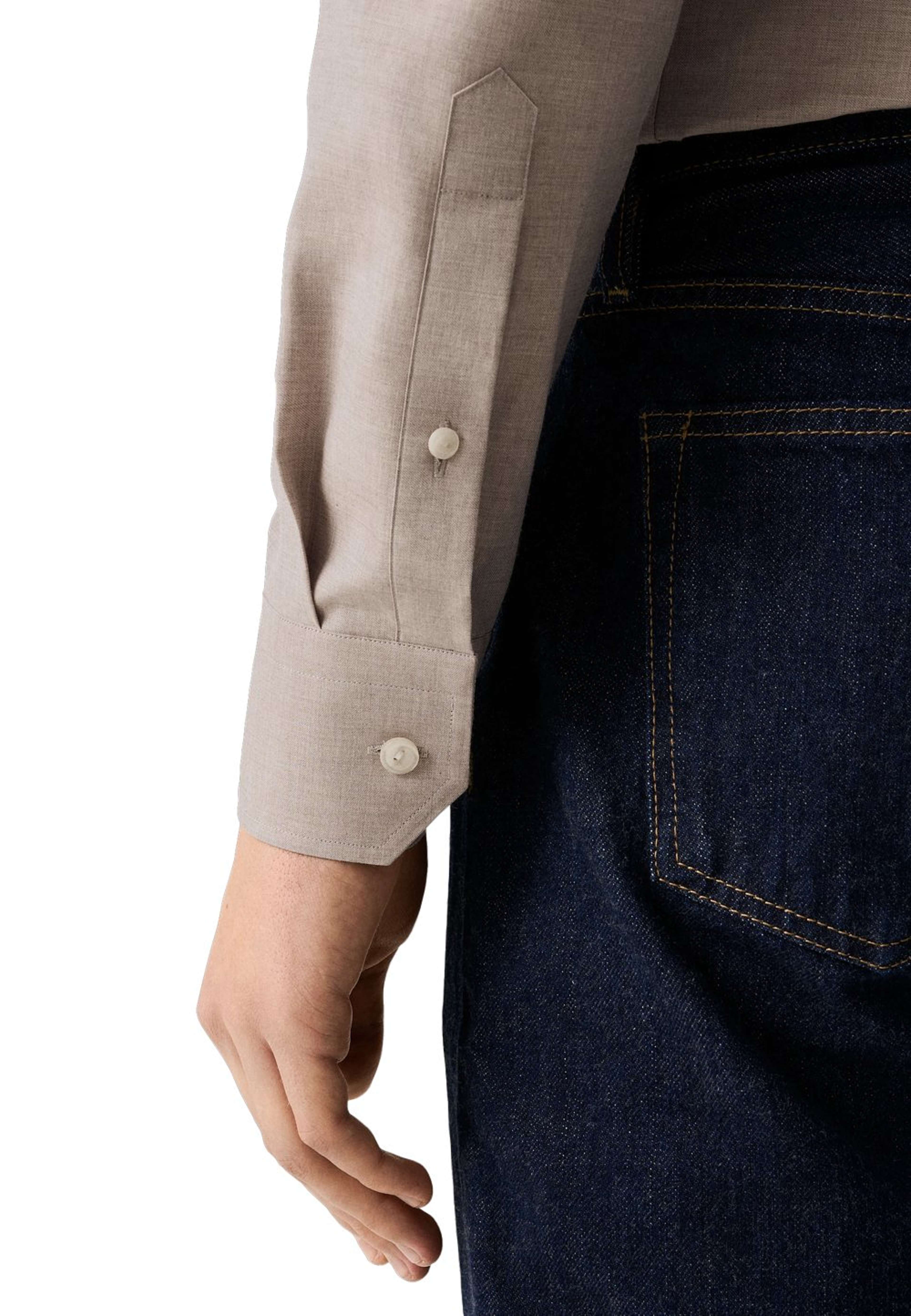 Rutig Skjorta I Fine Twill Slim Fit