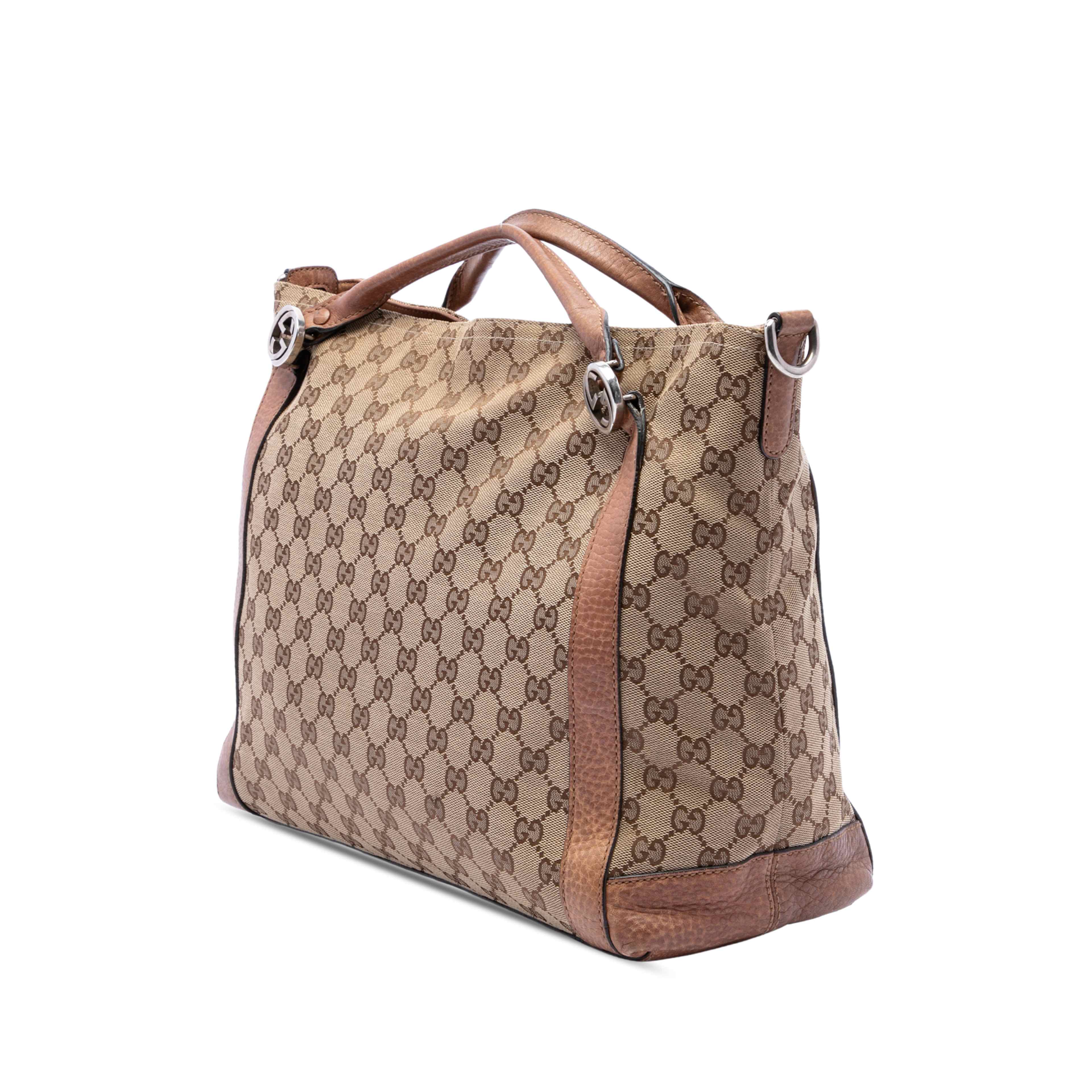 Gucci Medium Gg Canvas Miss Gg Satchel, från Luxclusif, i färgen beige. Klicka för att öppna bilden i stort format
