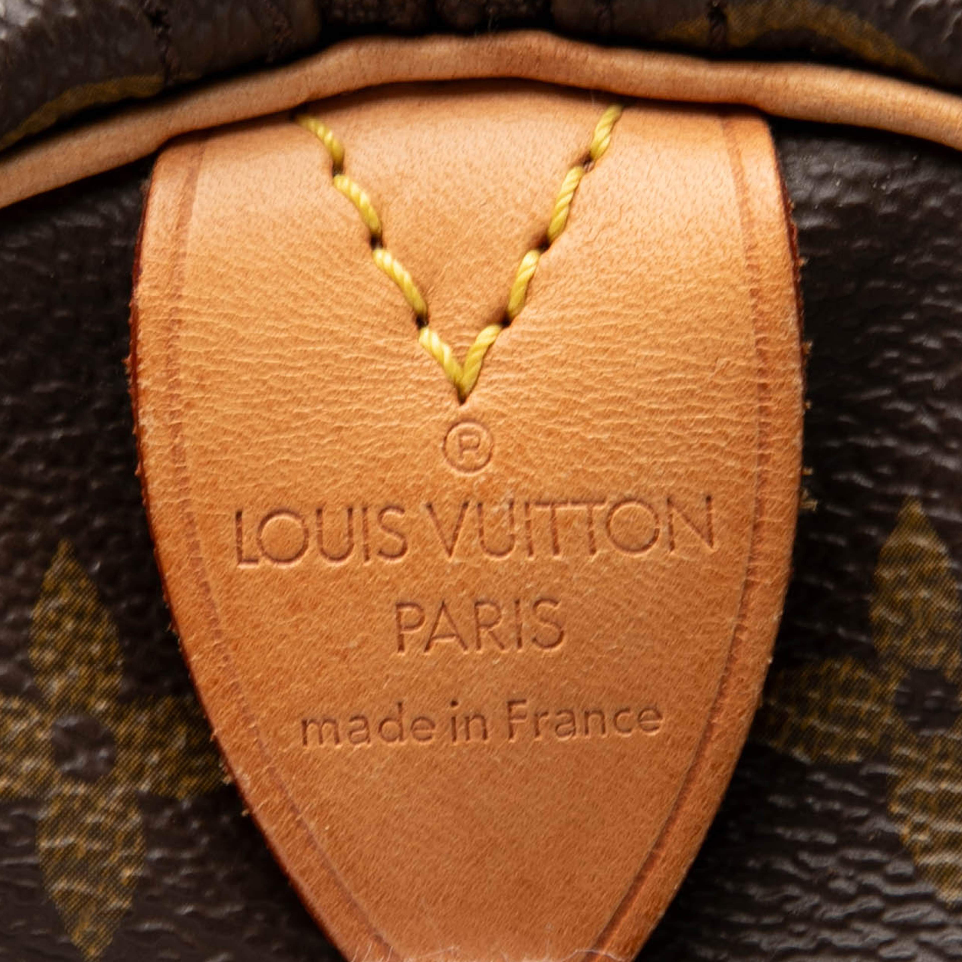 Louis Vuitton Monogram Keepall 45, från Luxclusif, i färgen brun. Klicka för att öppna bilden i stort format