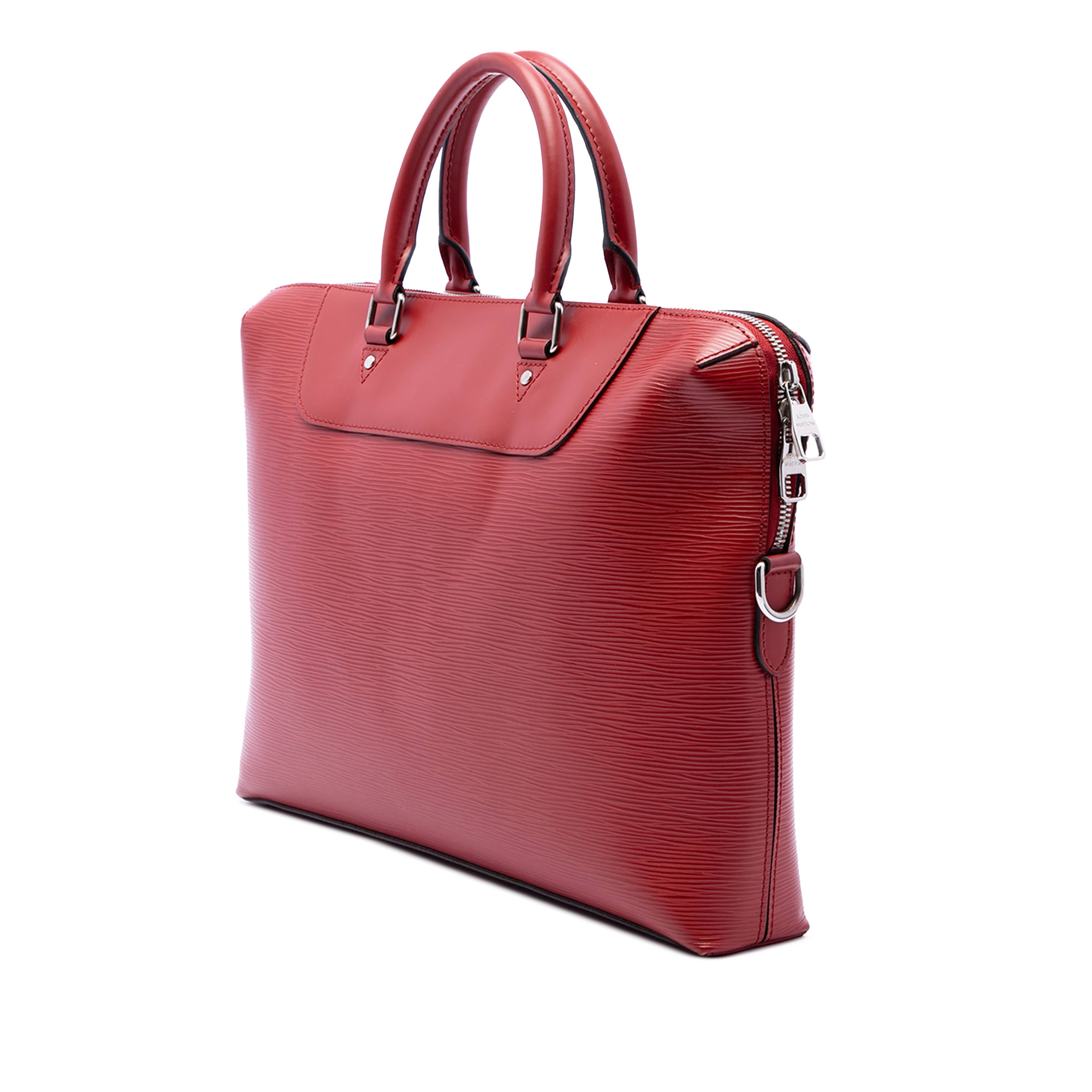 Louis Vuitton Epi Porte Documents Jour, från Luxclusif, i färgen röd. Klicka för att öppna bilden i stort format