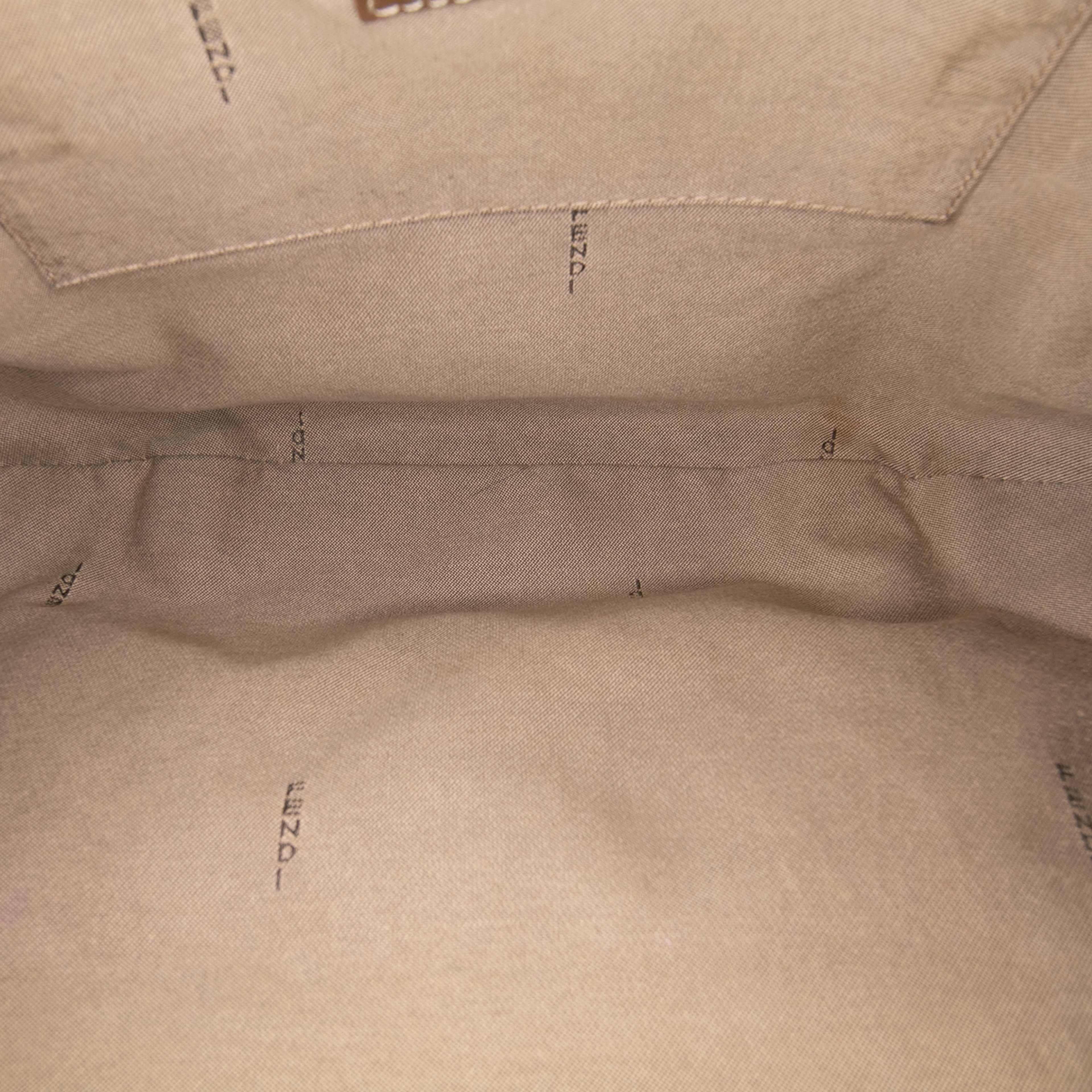 Fendi Zucchino Canvas Chef Pocket Hobo, från Luxclusif, i färgen brown. Klicka för att öppna bilden i stort format