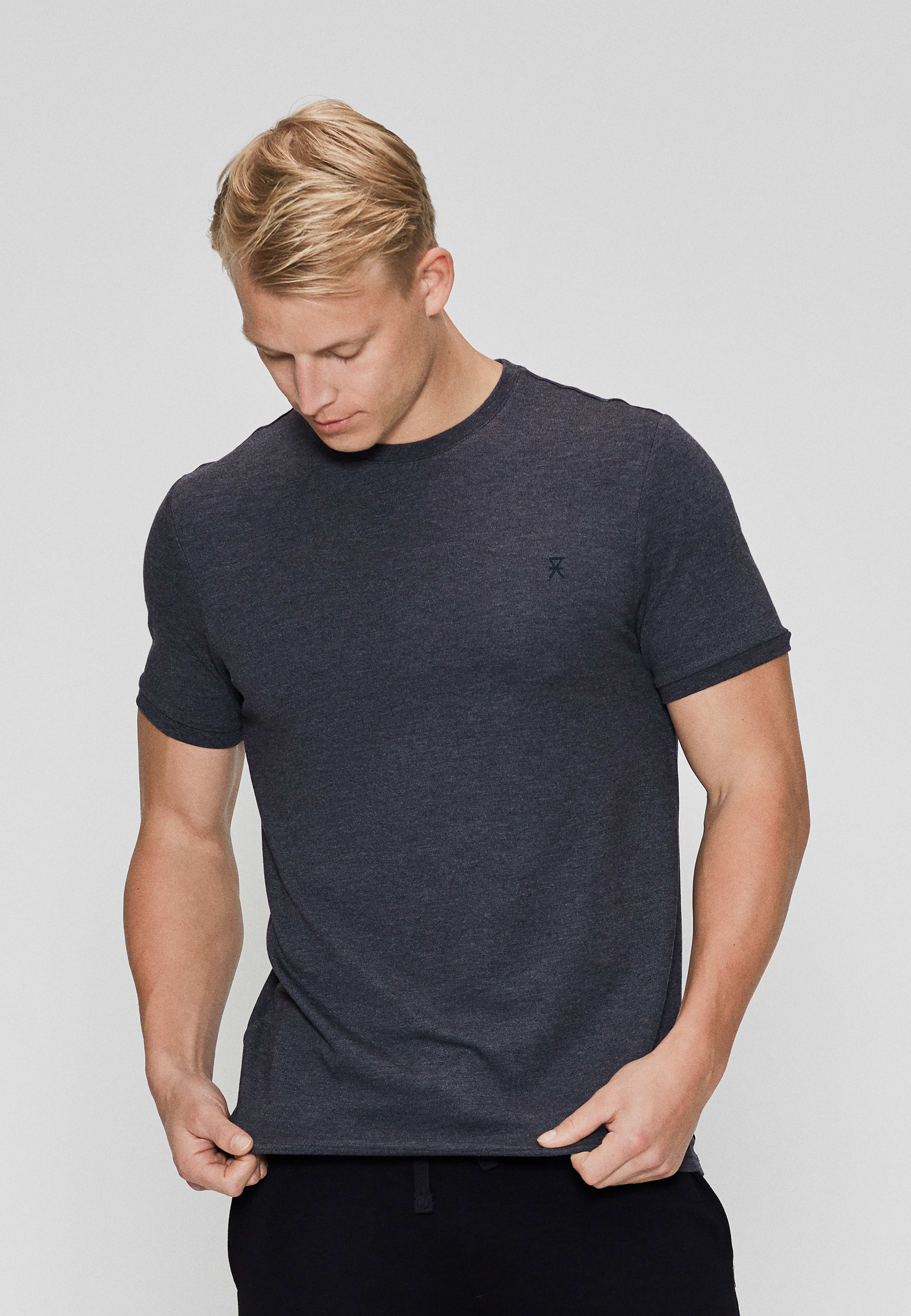 2-pack Bambu, Pique T-shirt, Navy