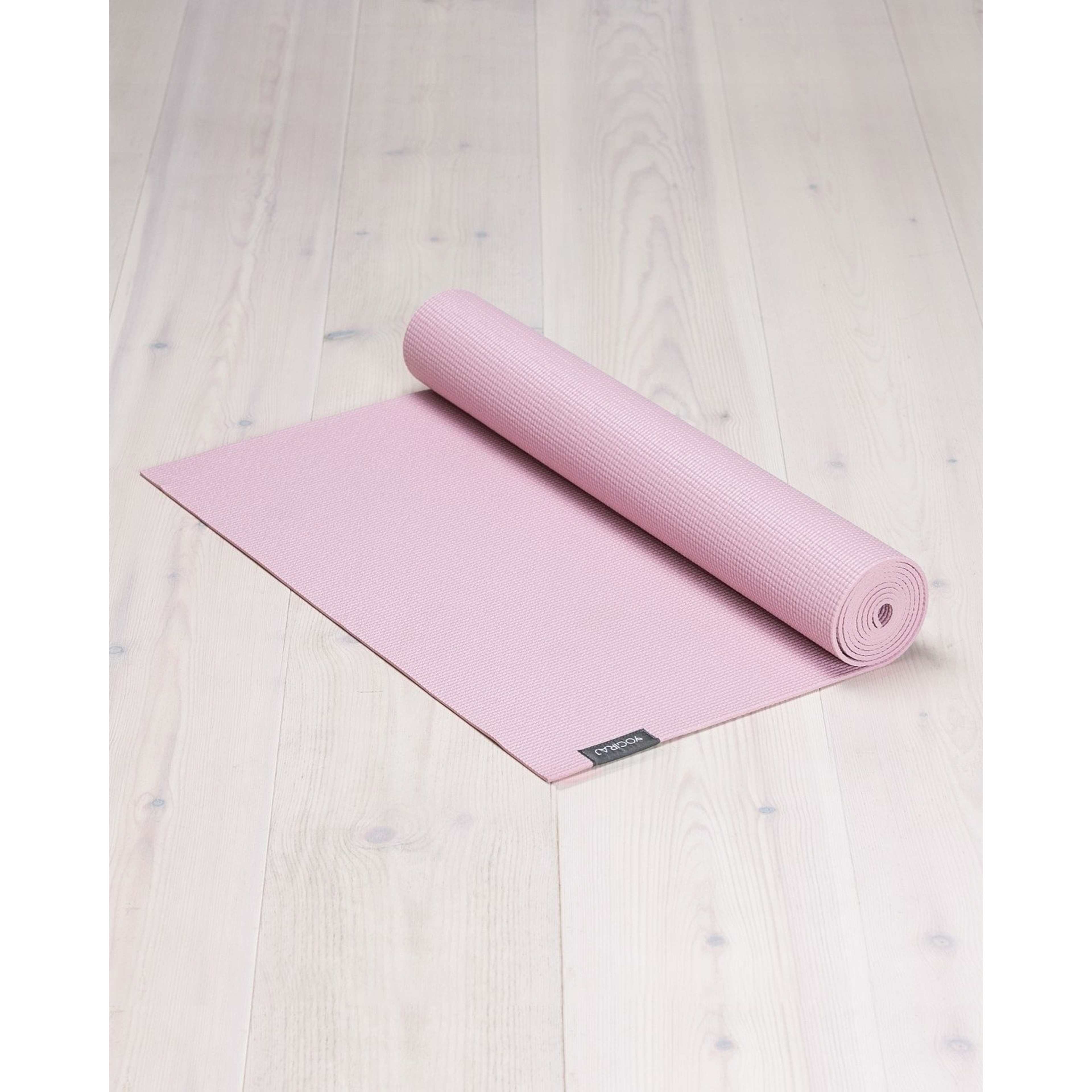 Yogamatta All-round Yoga Mat, 4 Mm, från Yogiraj, i färgen heather pink. Klicka för att öppna bilden i stort format