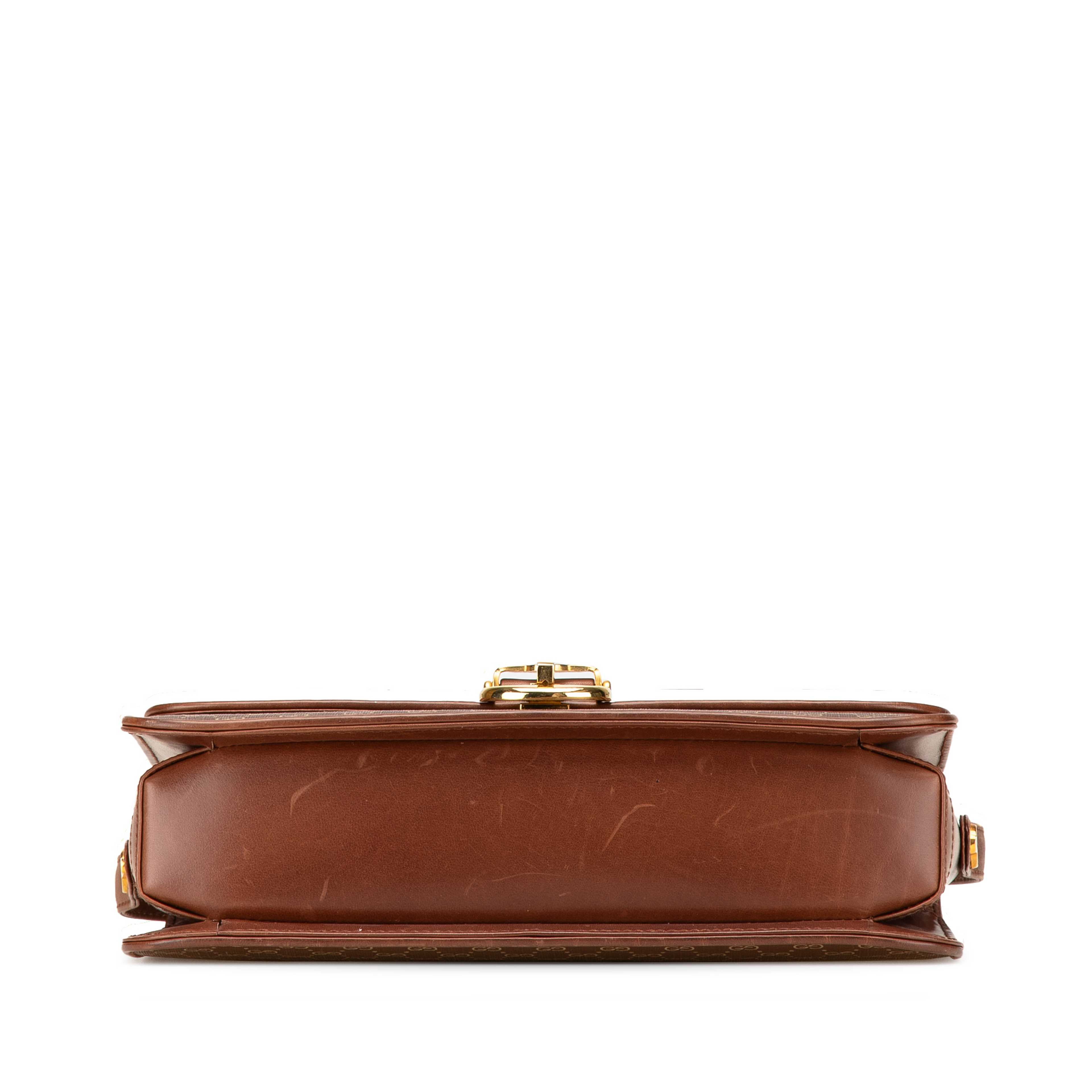 Gucci Micro Gg Coated Canvas Web Shoulder Bag