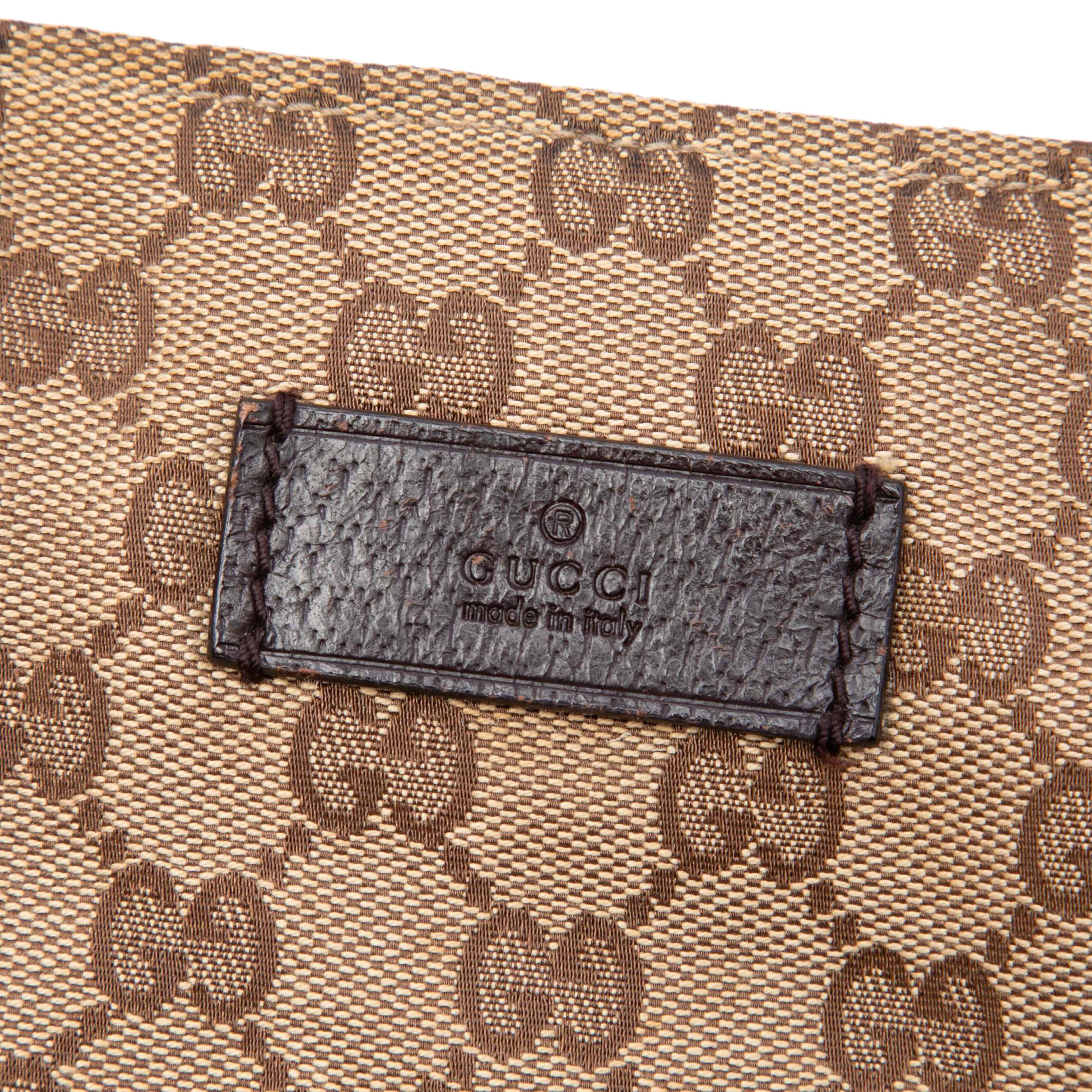 Gucci Gg Canvas Web Vertical Tote, från Luxclusif, i färgen beige. Klicka för att öppna bilden i stort format