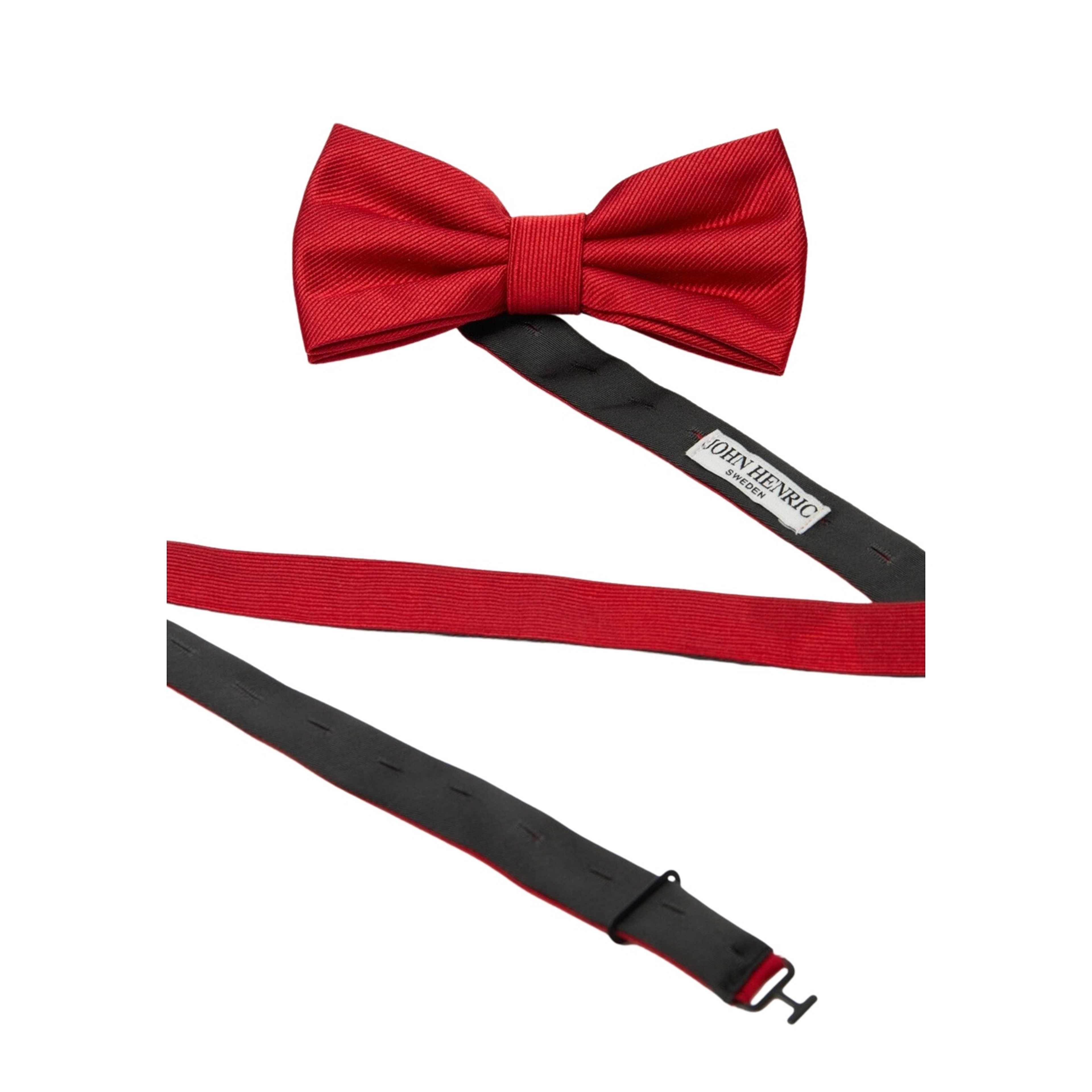 Silk Woven Rib Plain Pre Tied Bow Tie
