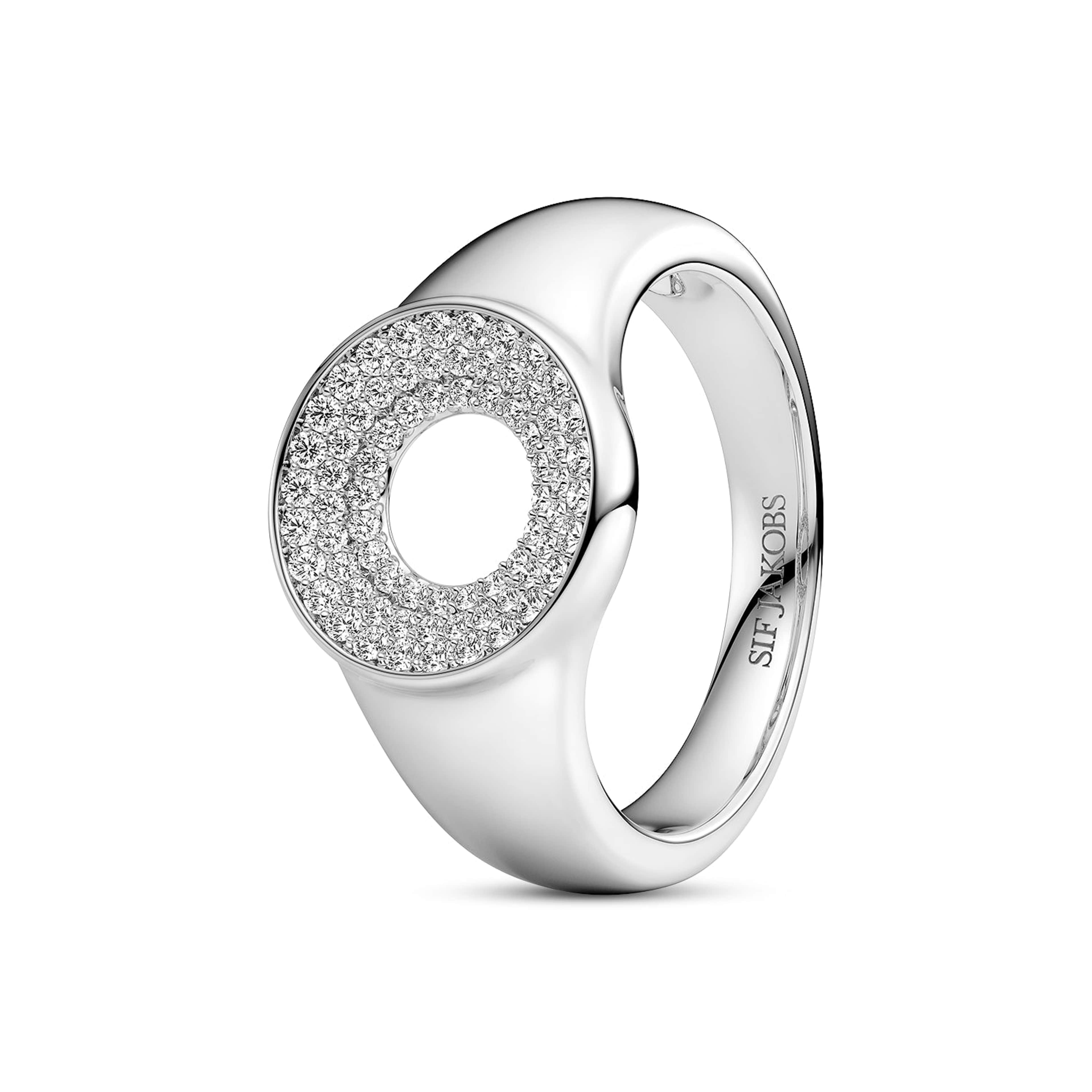 Melzo Ring, från Sif Jakobs Jewellery, i färgen silver. Klicka för att öppna bilden i stort format