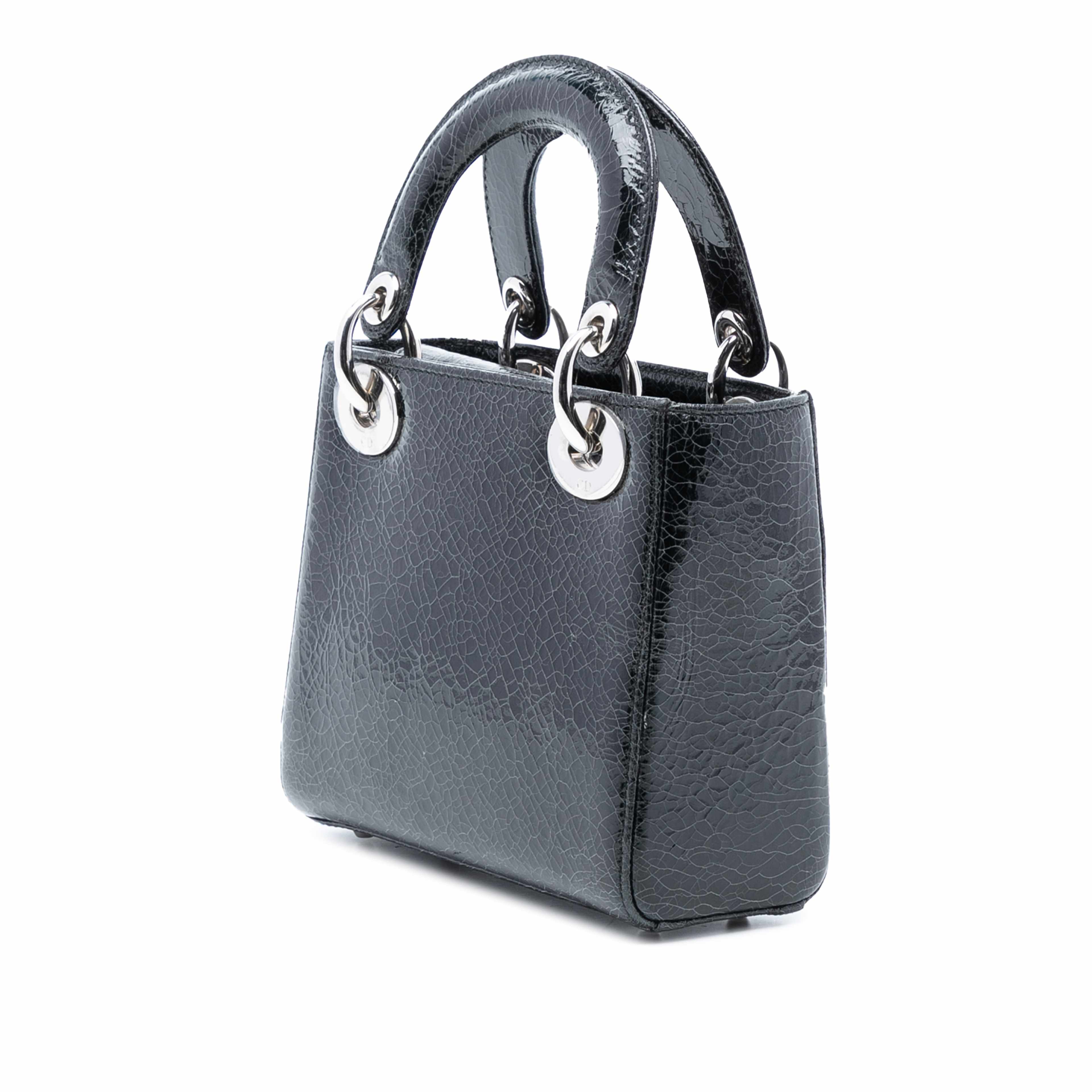 Dior Mini Deerskin Ceramic Effect Jeweled Swan Lady Dior, från Luxclusif, i färgen black. Klicka för att öppna bilden i stort format