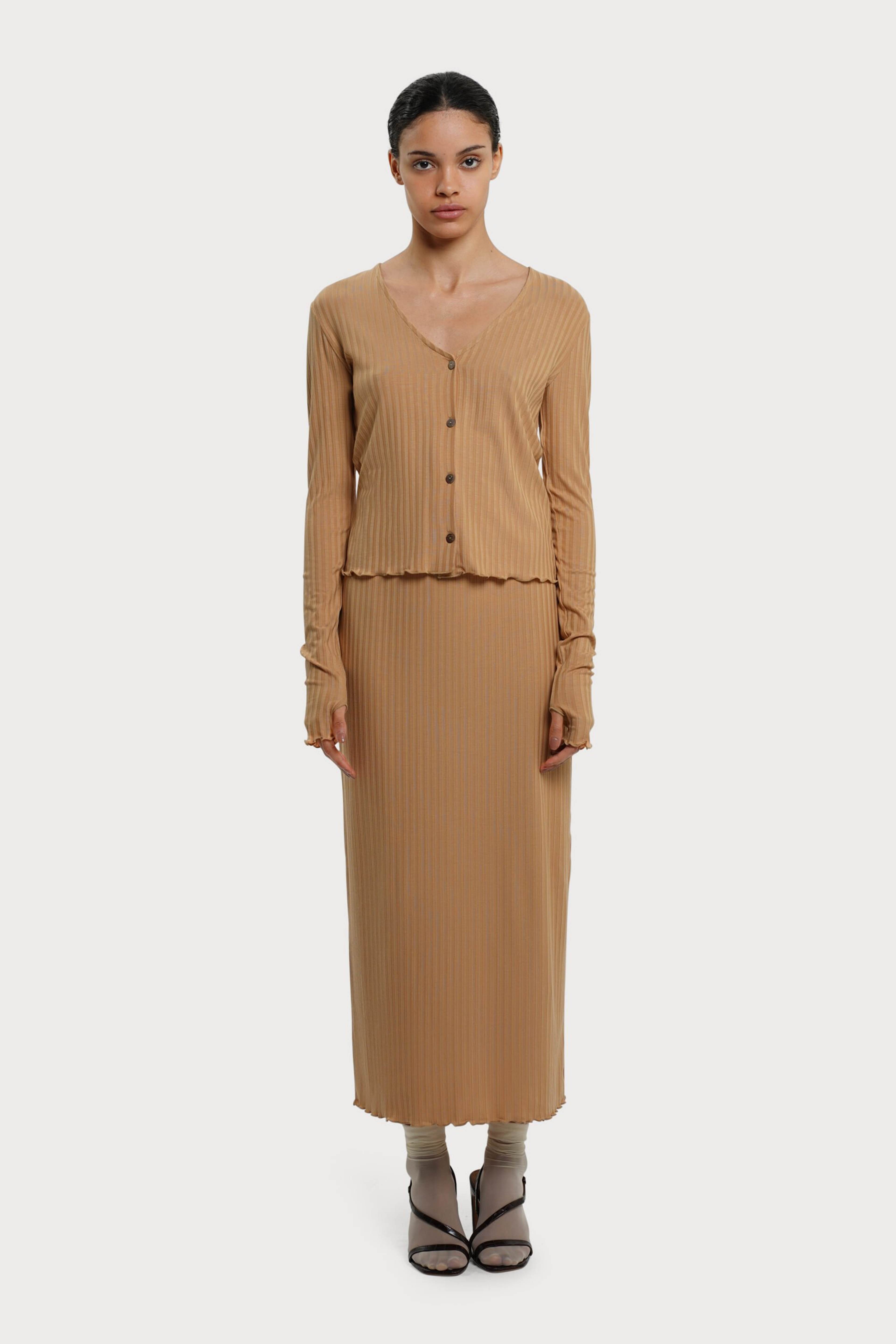 Olive Cardi - Camel