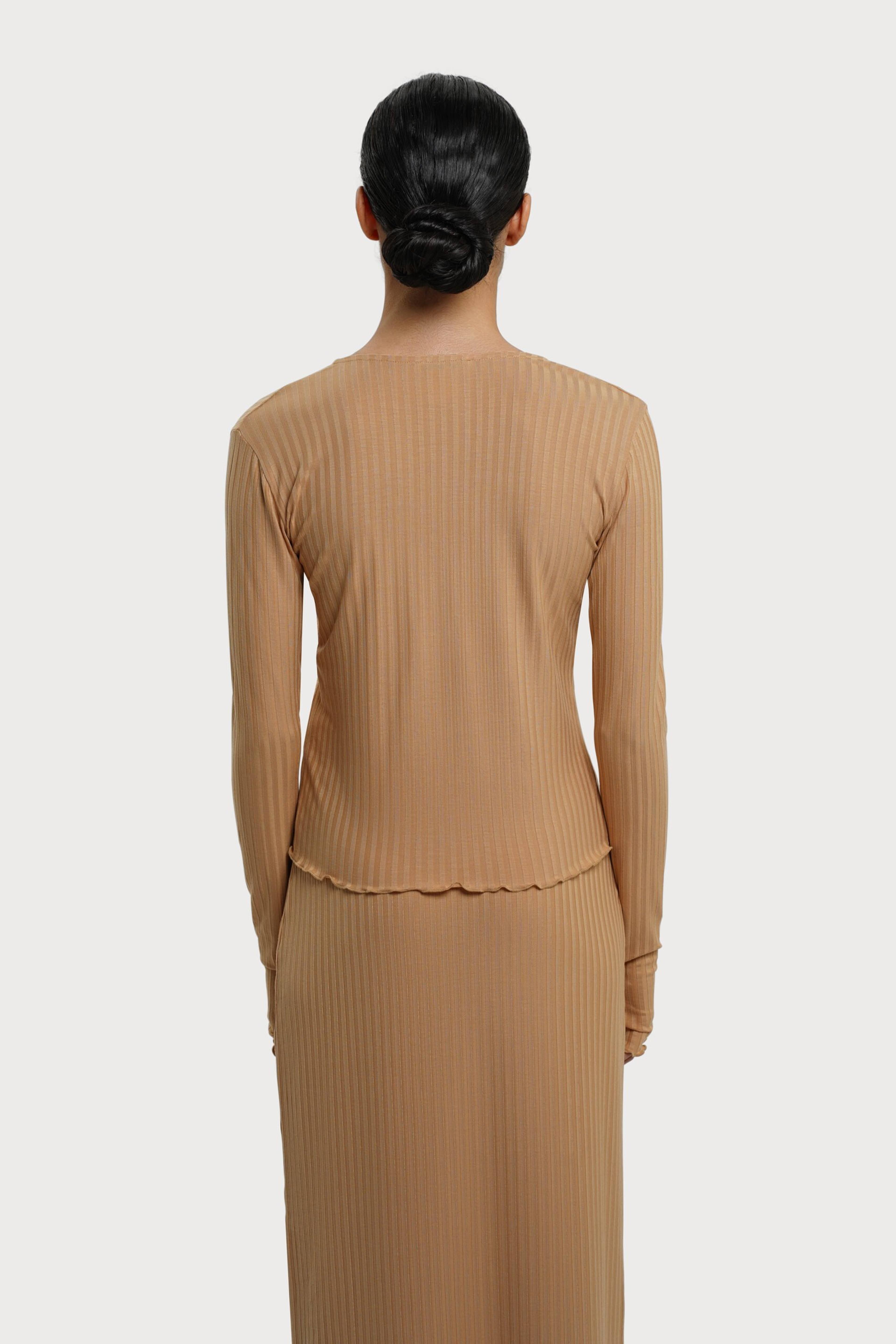 Olive Cardi - Camel