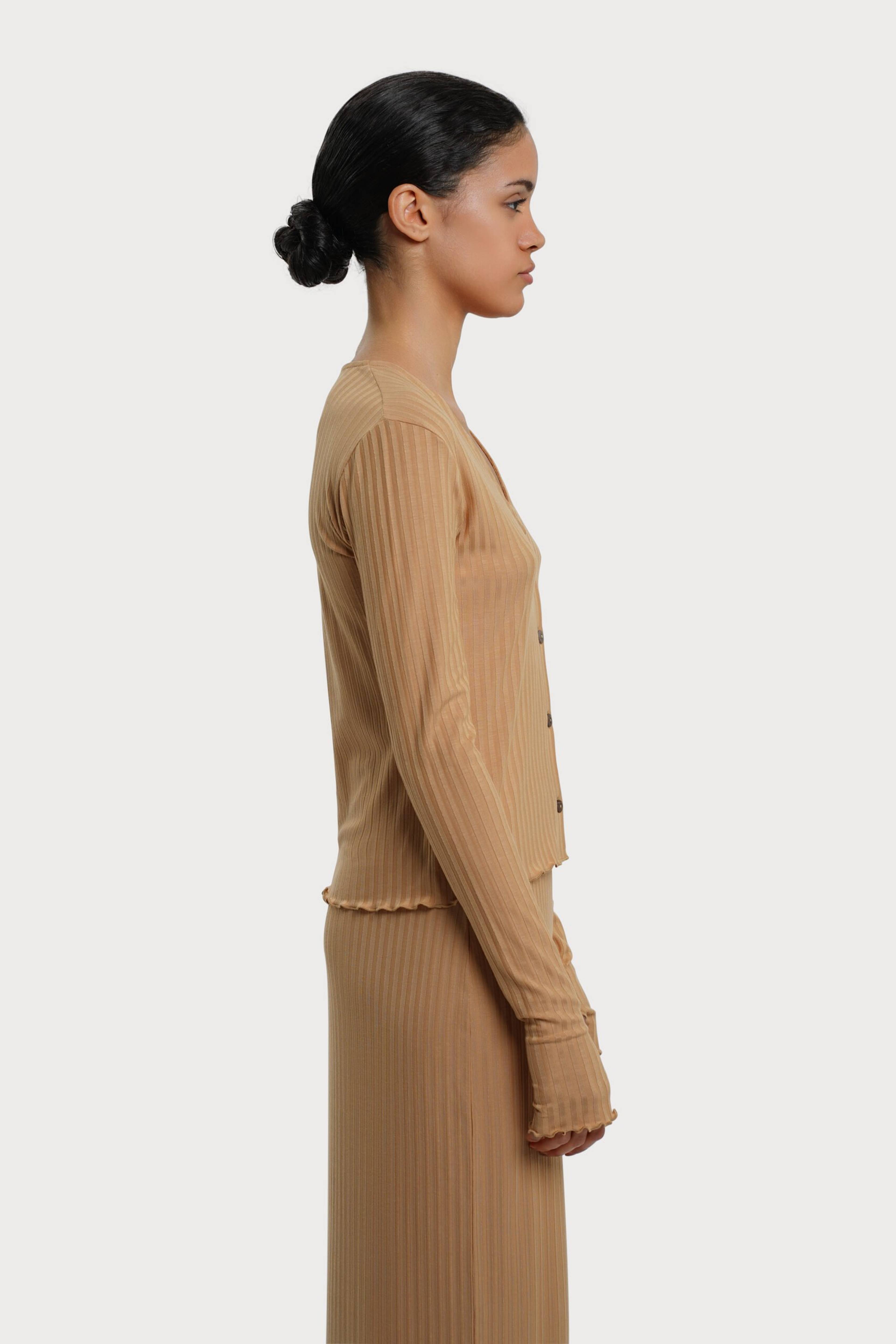 Olive Cardi - Camel
