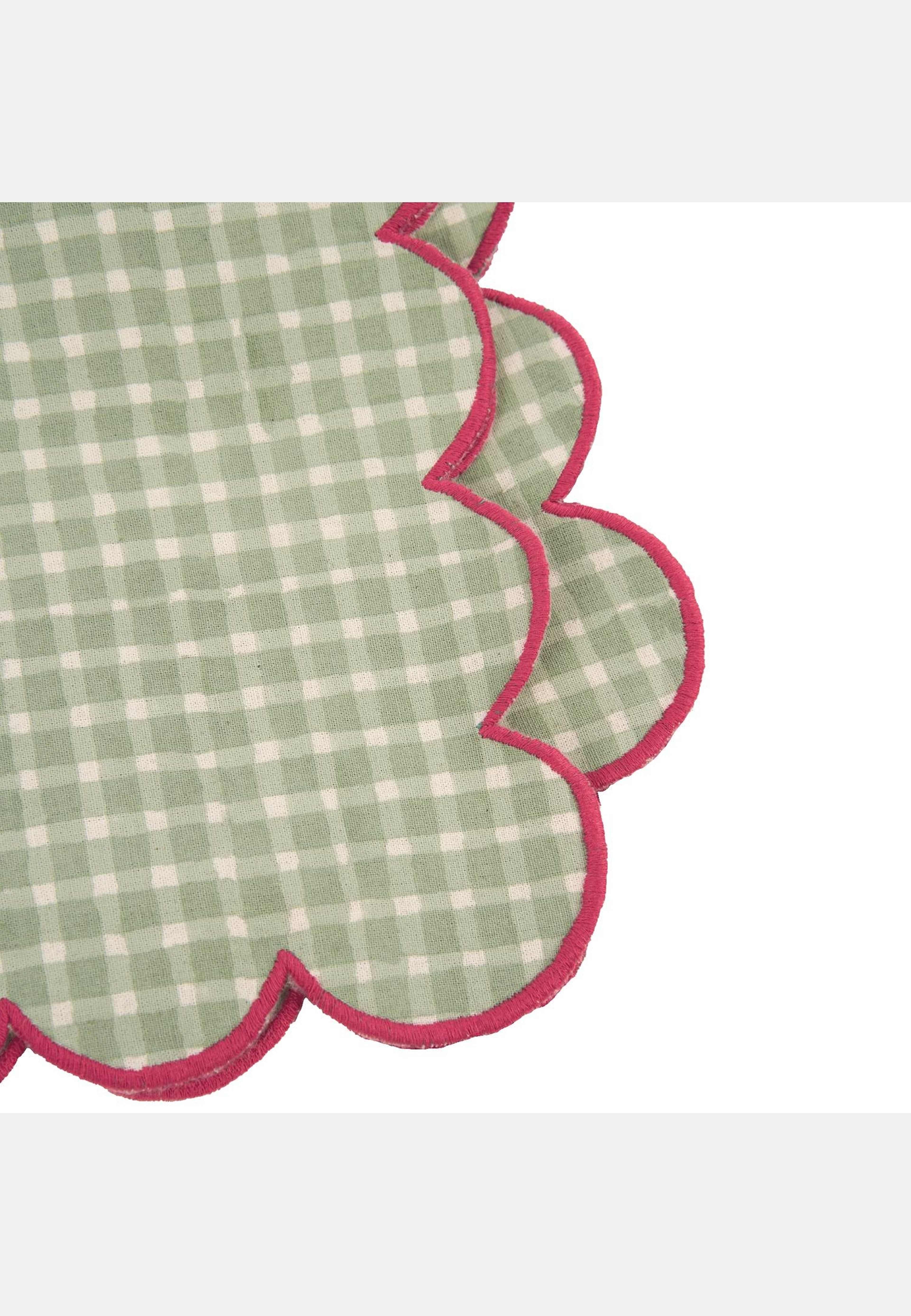 Vichy Servett - 45x45 Cm, från Pick A Poppy, i färgen light green. Klicka för att öppna bilden i stort format