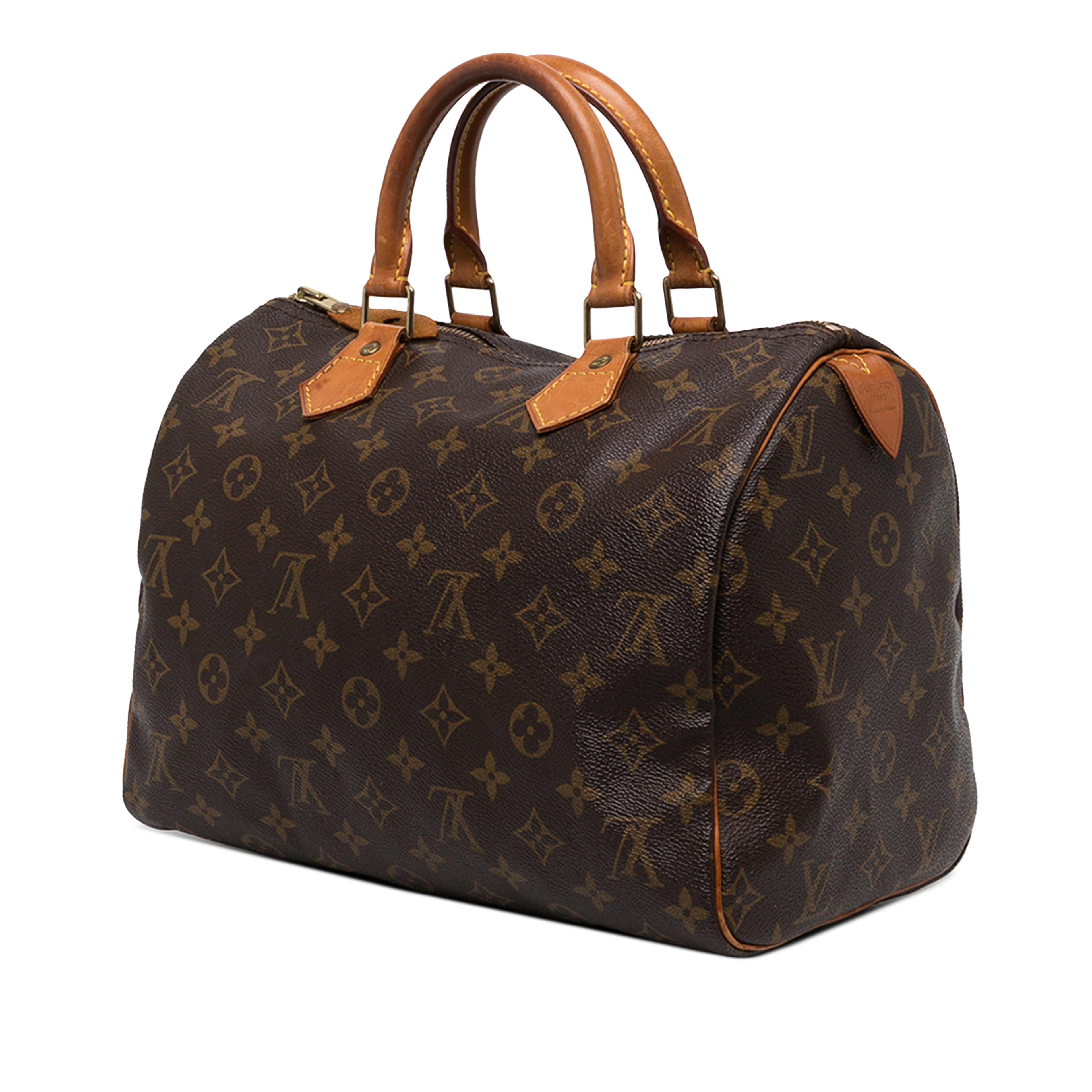 Louis Vuitton Monogram Speedy 30, från Luxclusif, i färgen brun. Klicka för att öppna bilden i stort format