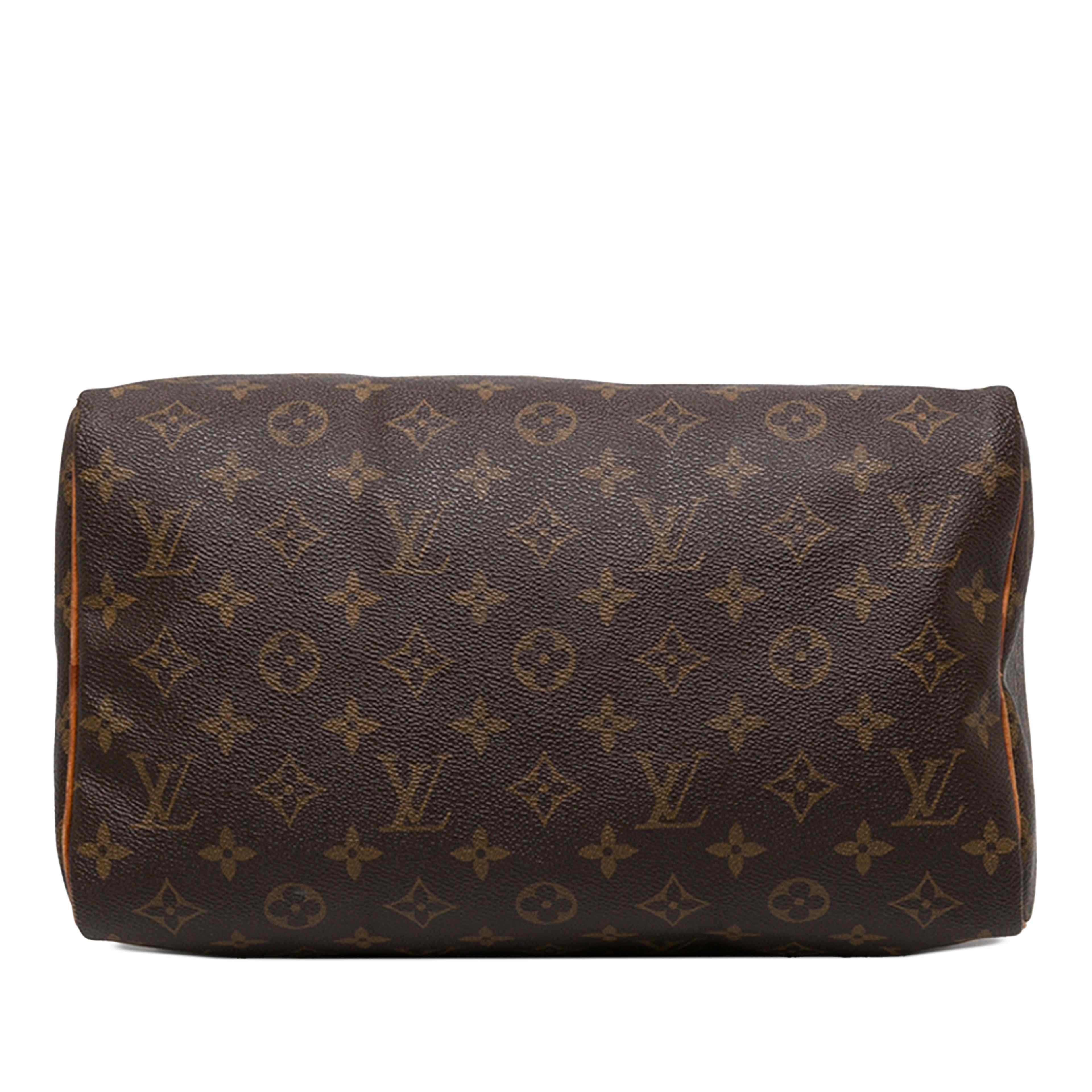 Louis Vuitton Monogram Speedy 30, från Luxclusif, i färgen brun. Klicka för att öppna bilden i stort format