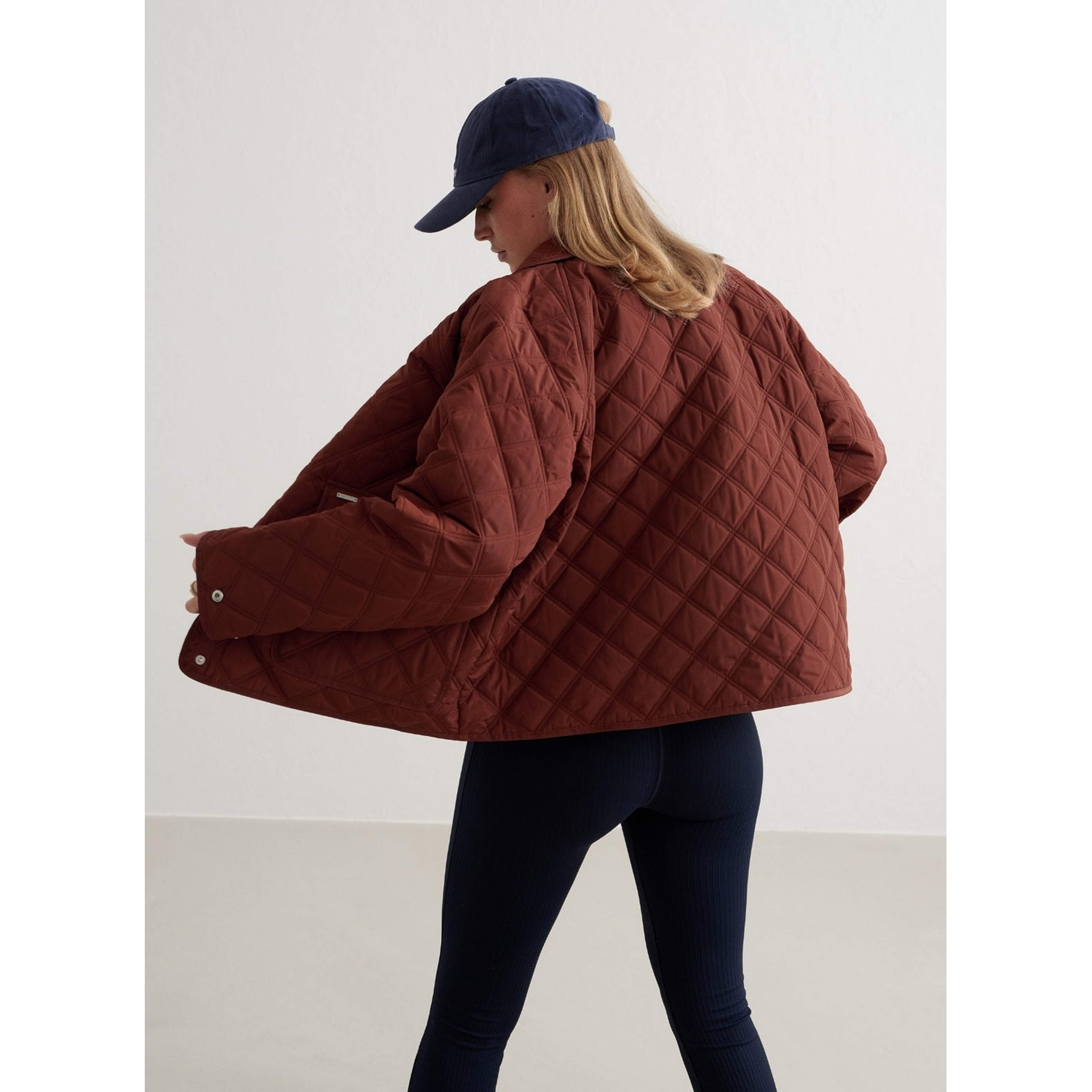 Mahogany Quilted Femme Jacket