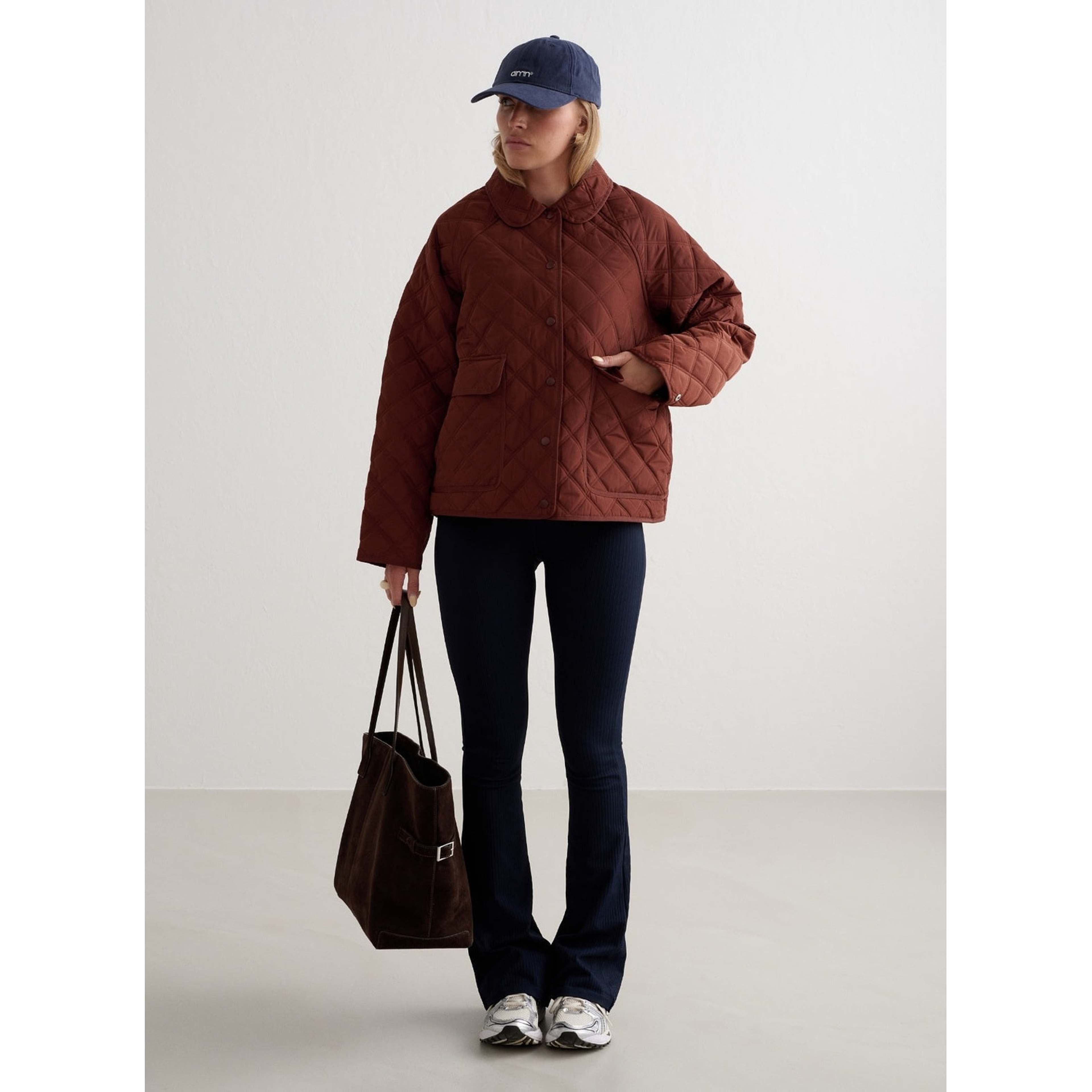 Mahogany Quilted Femme Jacket