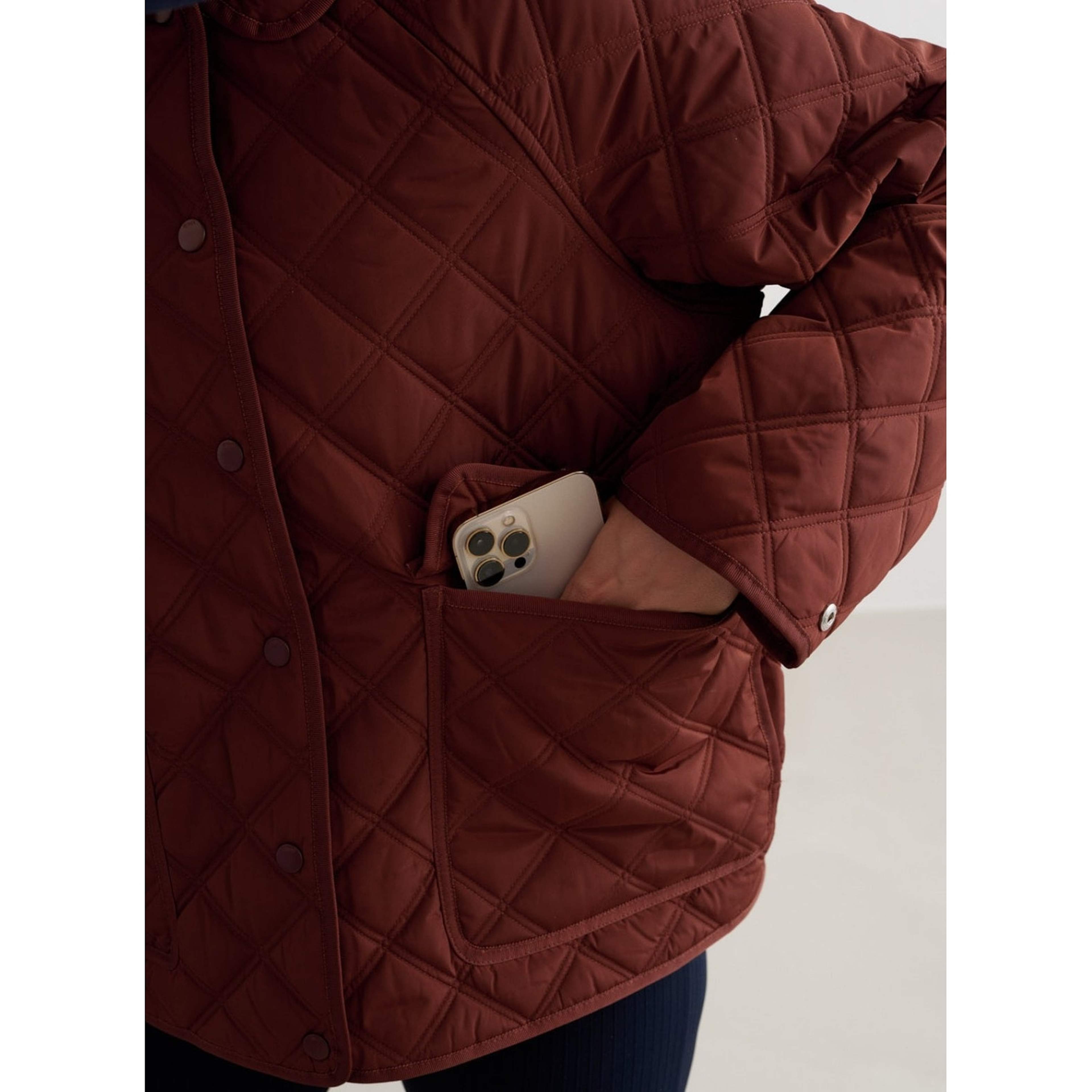 Mahogany Quilted Femme Jacket