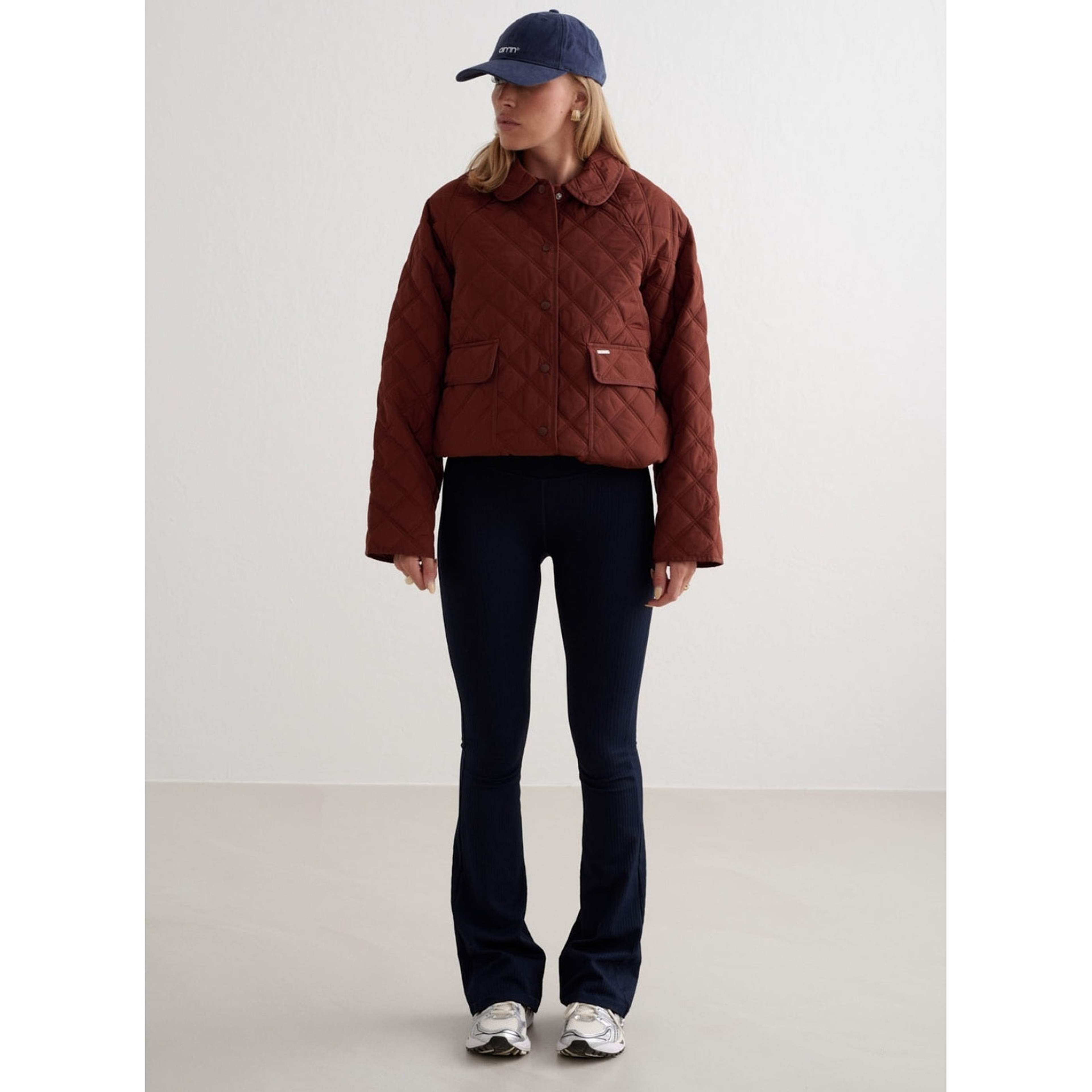 Mahogany Quilted Femme Jacket