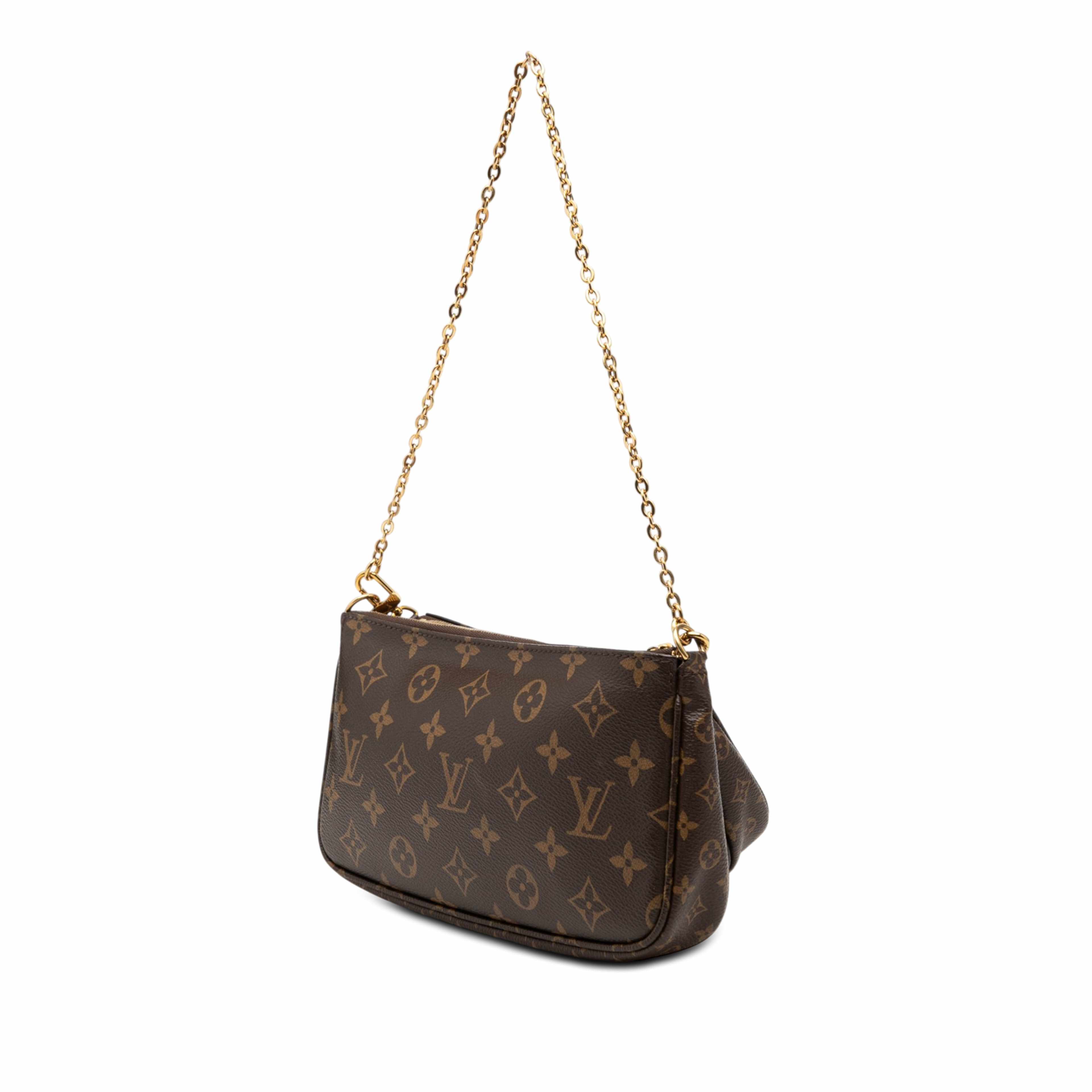Louis Vuitton Monogram Multi Pochette Accessoires, från Luxclusif, i färgen brun. Klicka för att öppna bilden i stort format