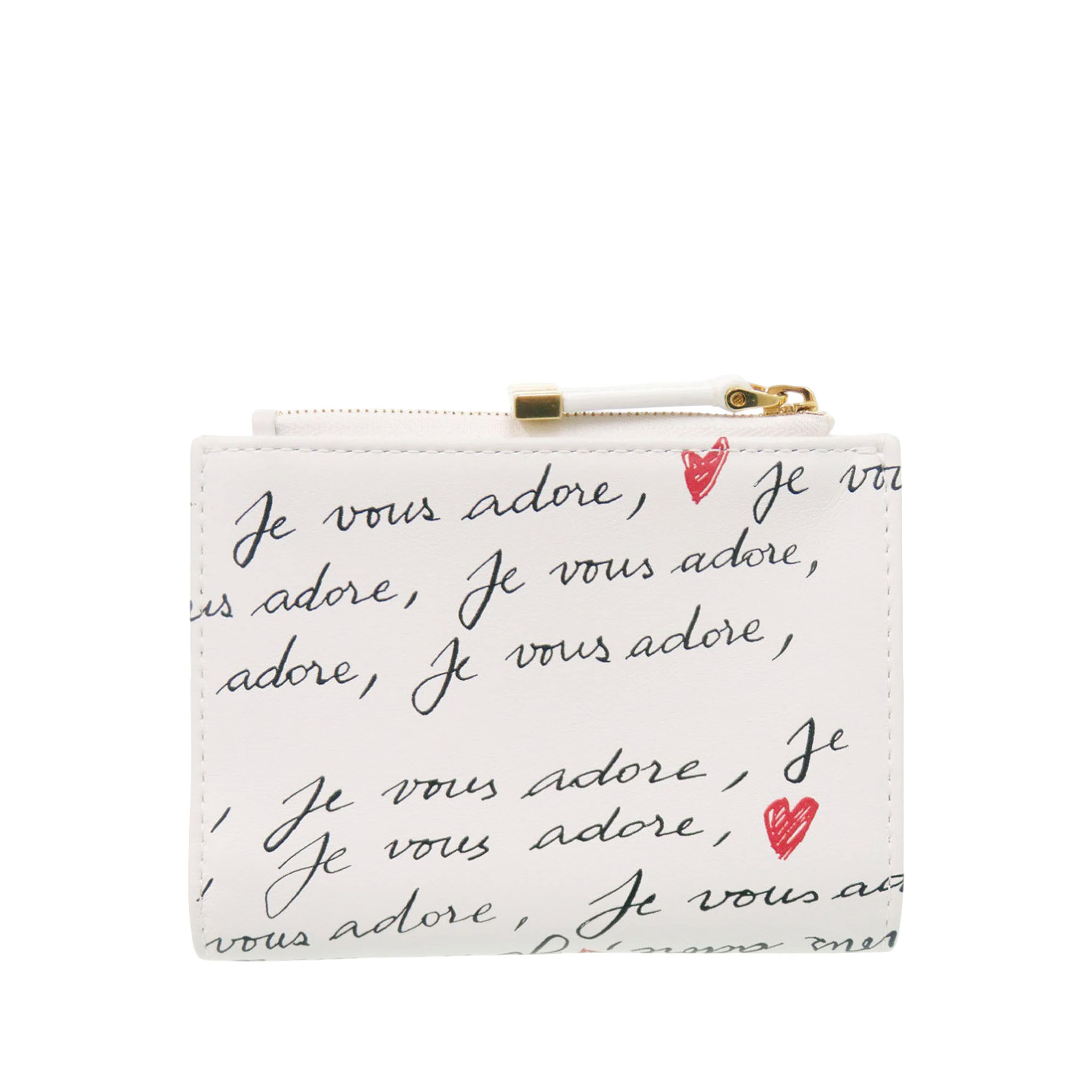 Dior Leather Je Vous Adore Heart Caro Dahlia Wallet, från Luxclusif, i färgen vit. Klicka för att öppna bilden i stort format
