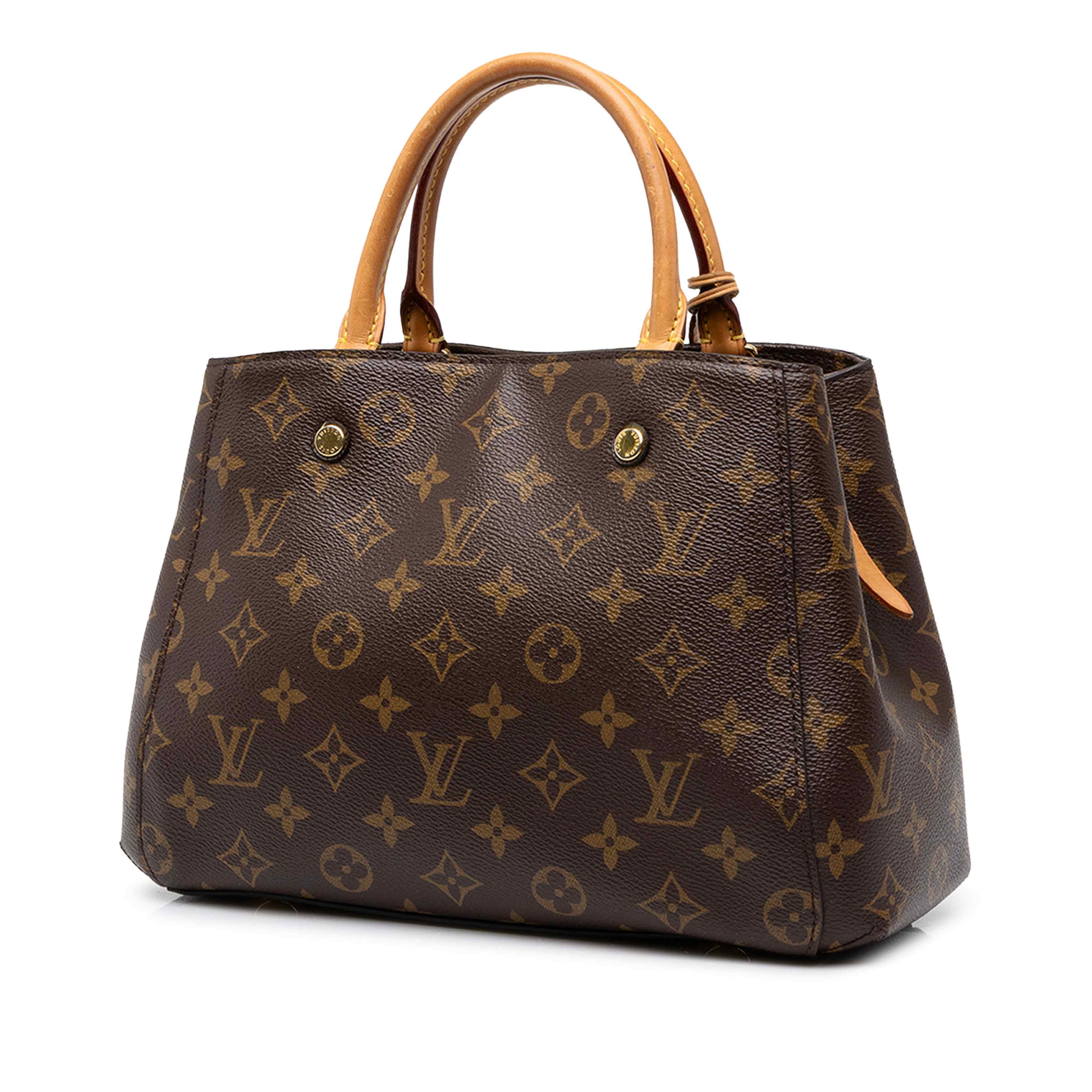 Louis Vuitton Monogram Montaigne Mm, från Luxclusif, i färgen brun. Klicka för att öppna bilden i stort format