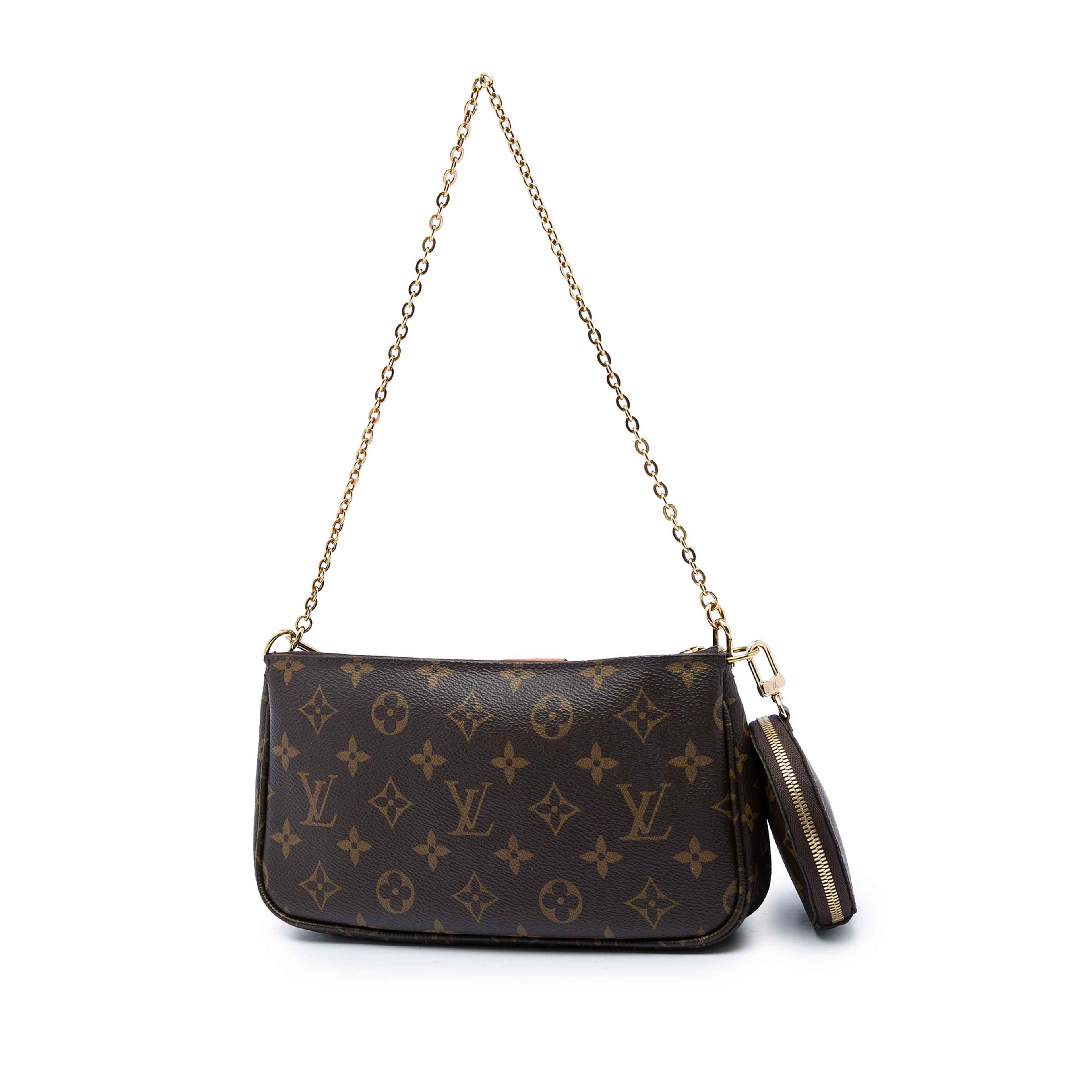 Louis Vuitton Monogram Multi Pochette Accessoires, från Luxclusif, i färgen brun. Klicka för att öppna bilden i stort format