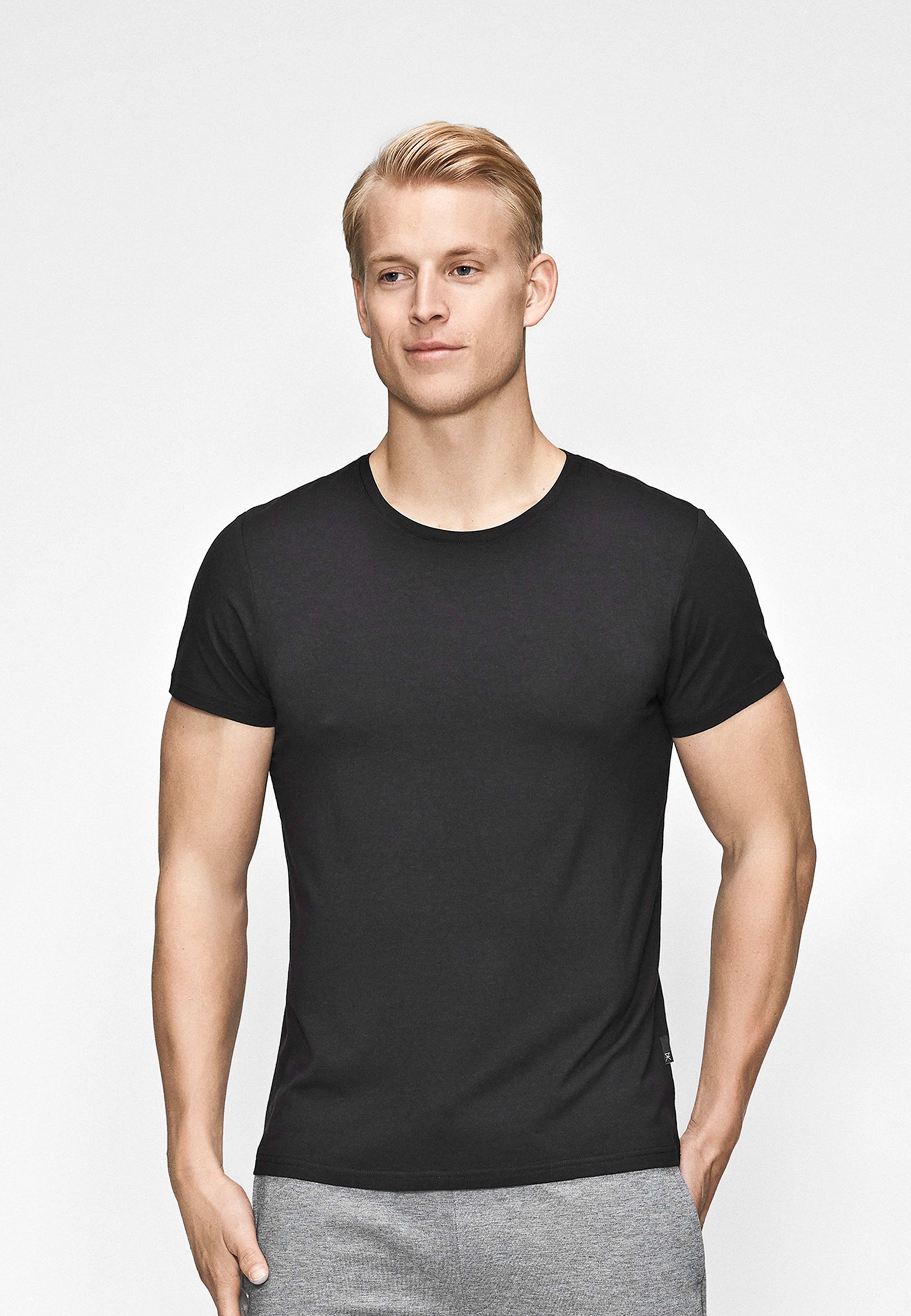 2-pack Bambu, T-shirt O-neck, Svart
