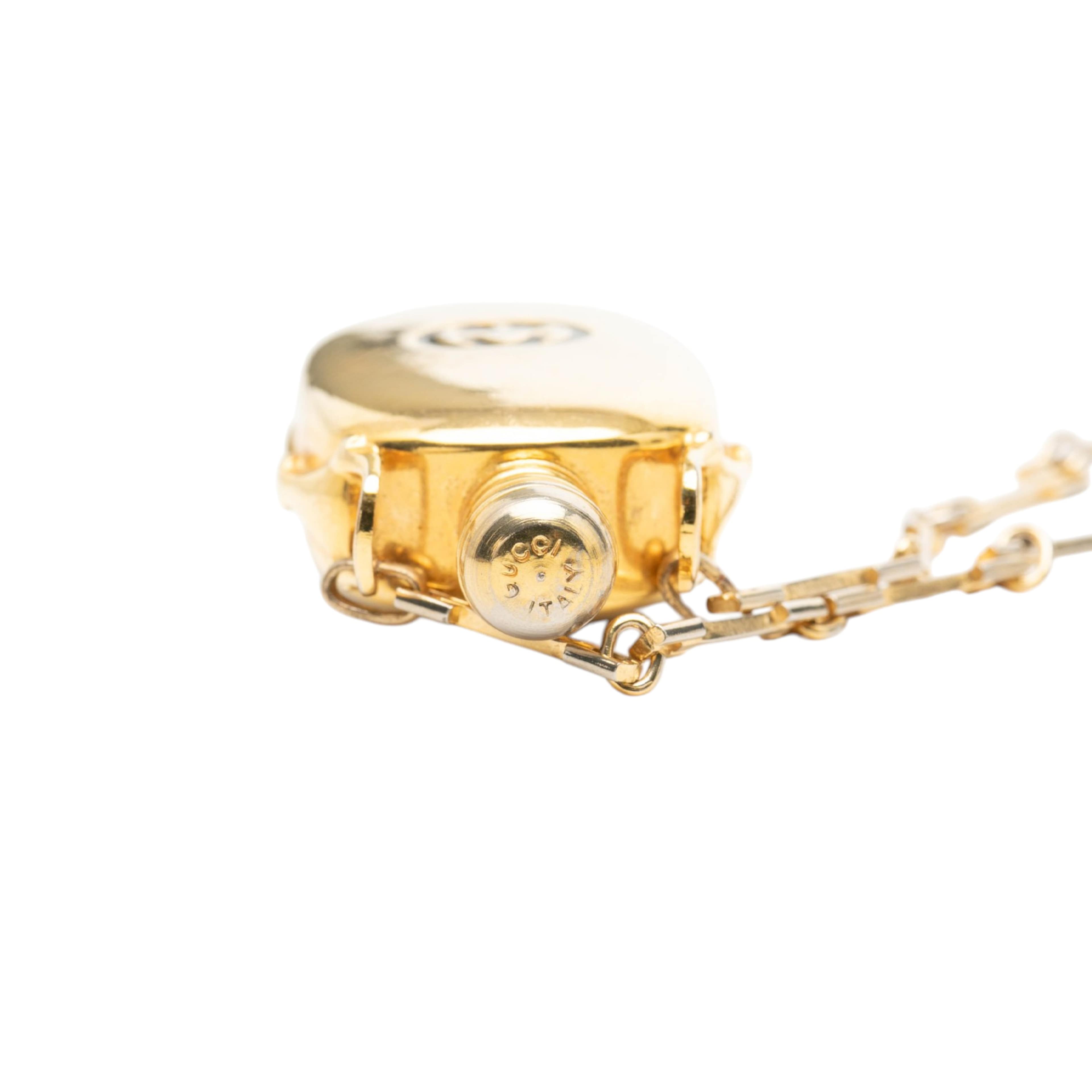 Gucci Gold Plated Perfume Bottle Pendant Necklace, från Luxclusif, i färgen gold. Klicka för att öppna bilden i stort format