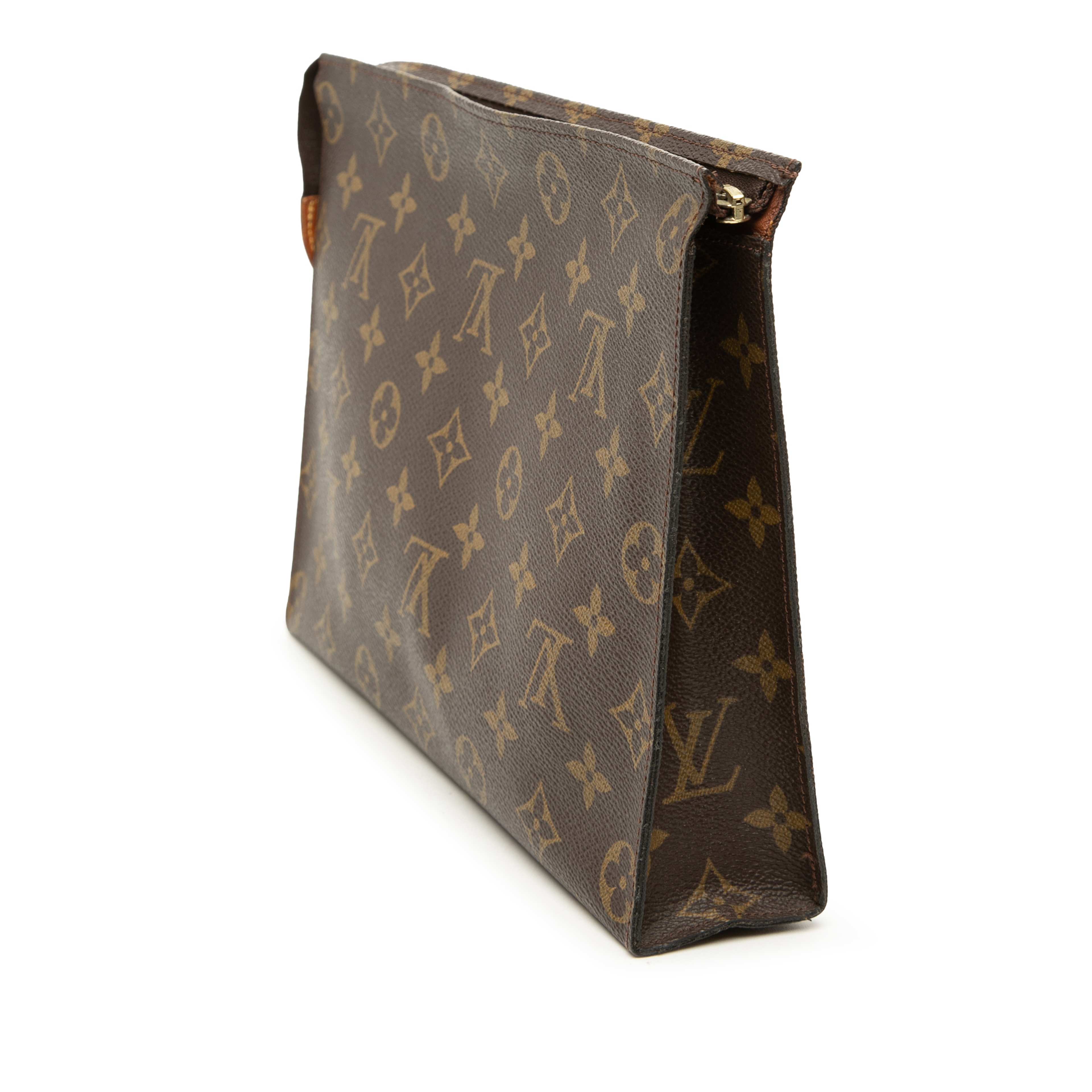 Louis Vuitton Monogram Toiletry Pouch 26, från Luxclusif, i färgen brun. Klicka för att öppna bilden i stort format