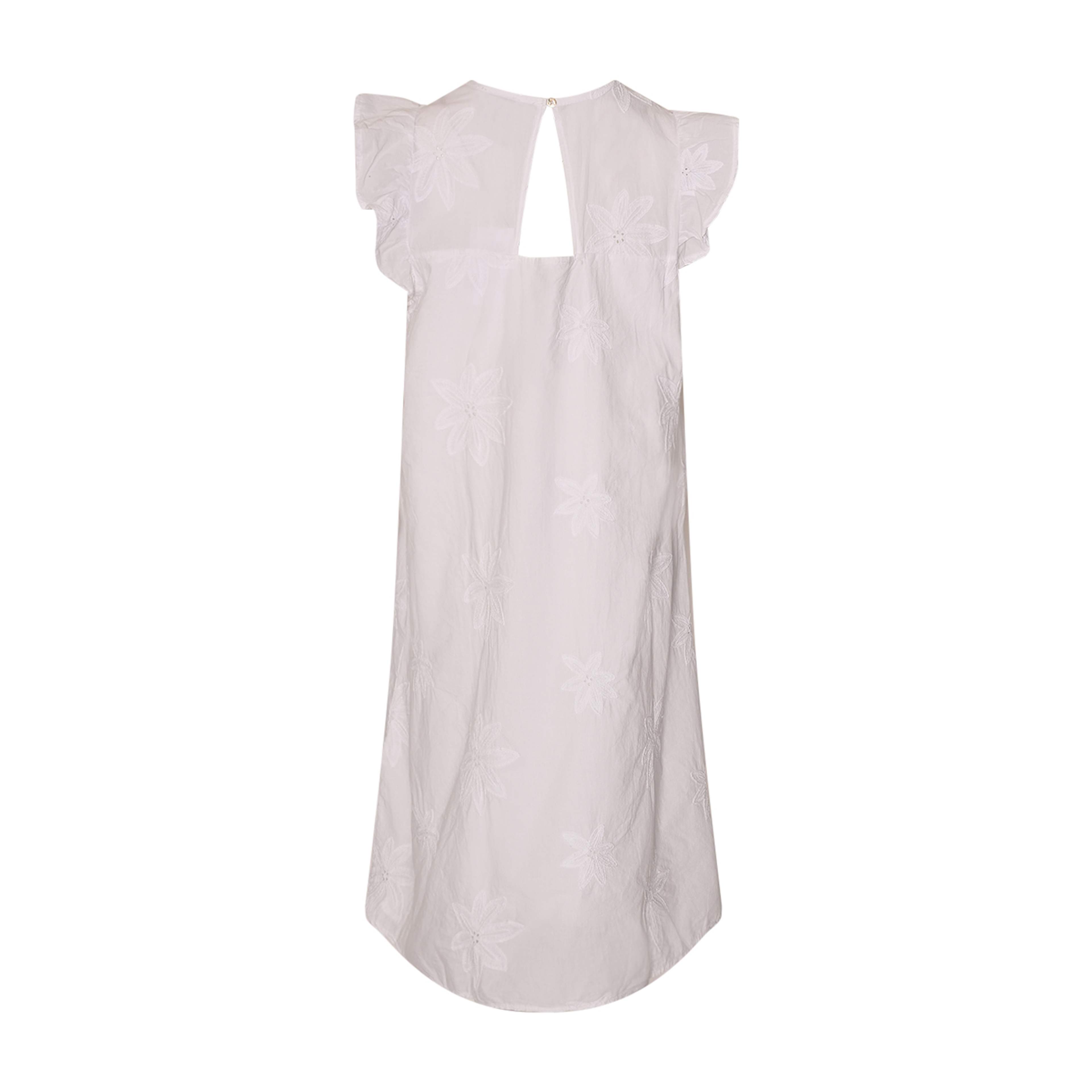 Idahlia, Ss Dress, Cotton - White