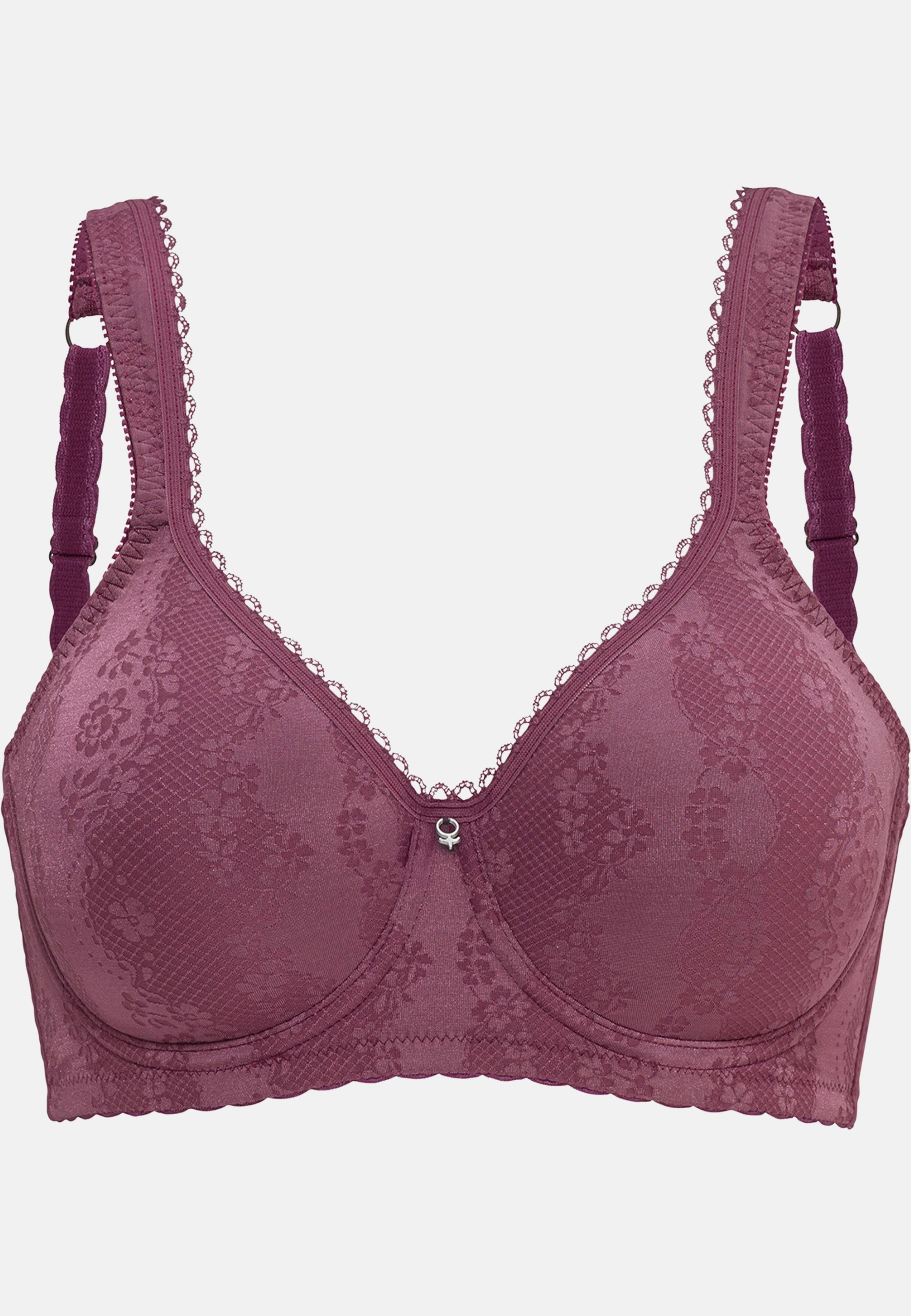 Adorable Shape Vadderad Bygel-bh, från Swegmark, i färgen plum. Klicka för att öppna bilden i stort format