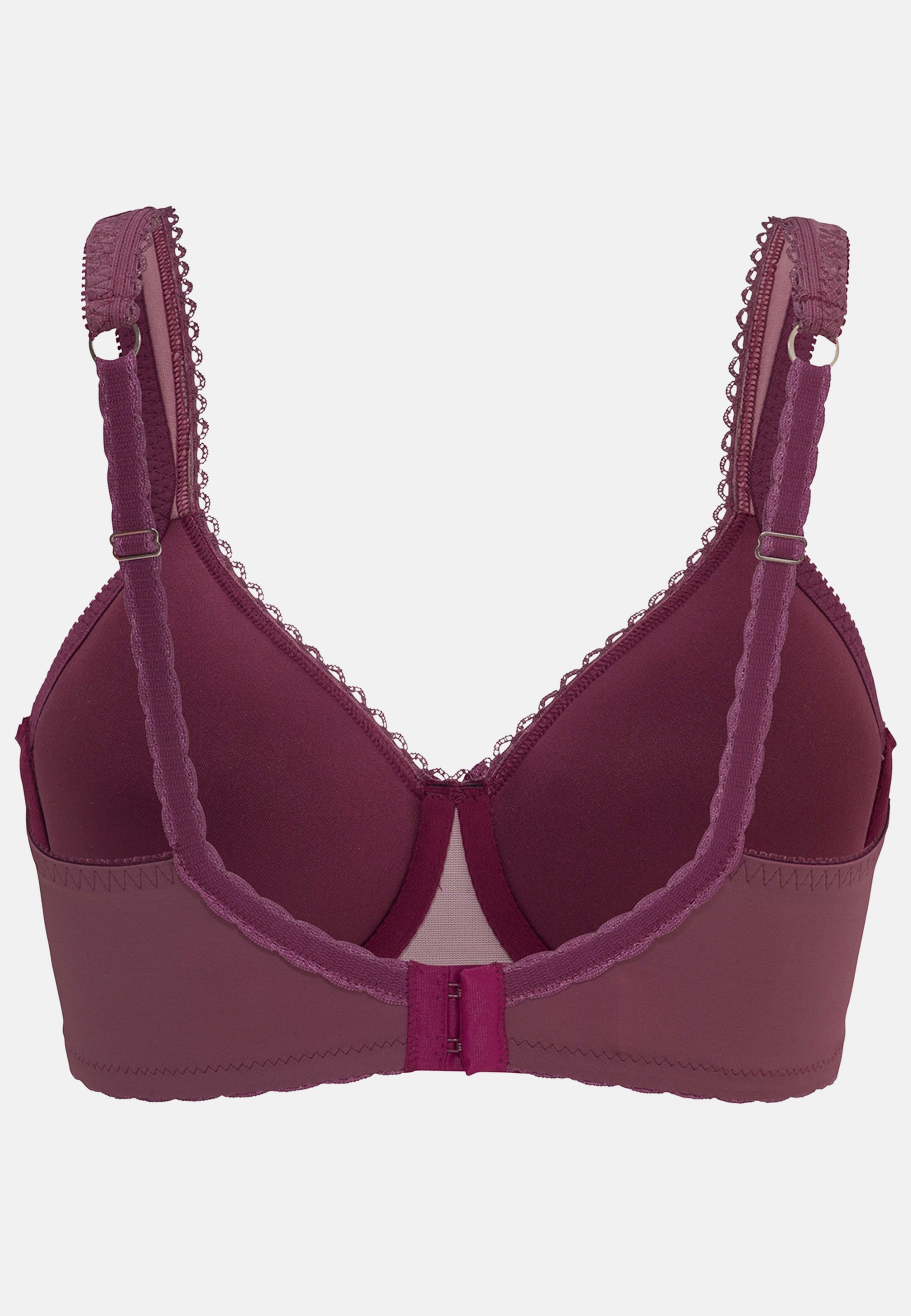 Adorable Shape Vadderad Bygel-bh, från Swegmark, i färgen plum. Klicka för att öppna bilden i stort format