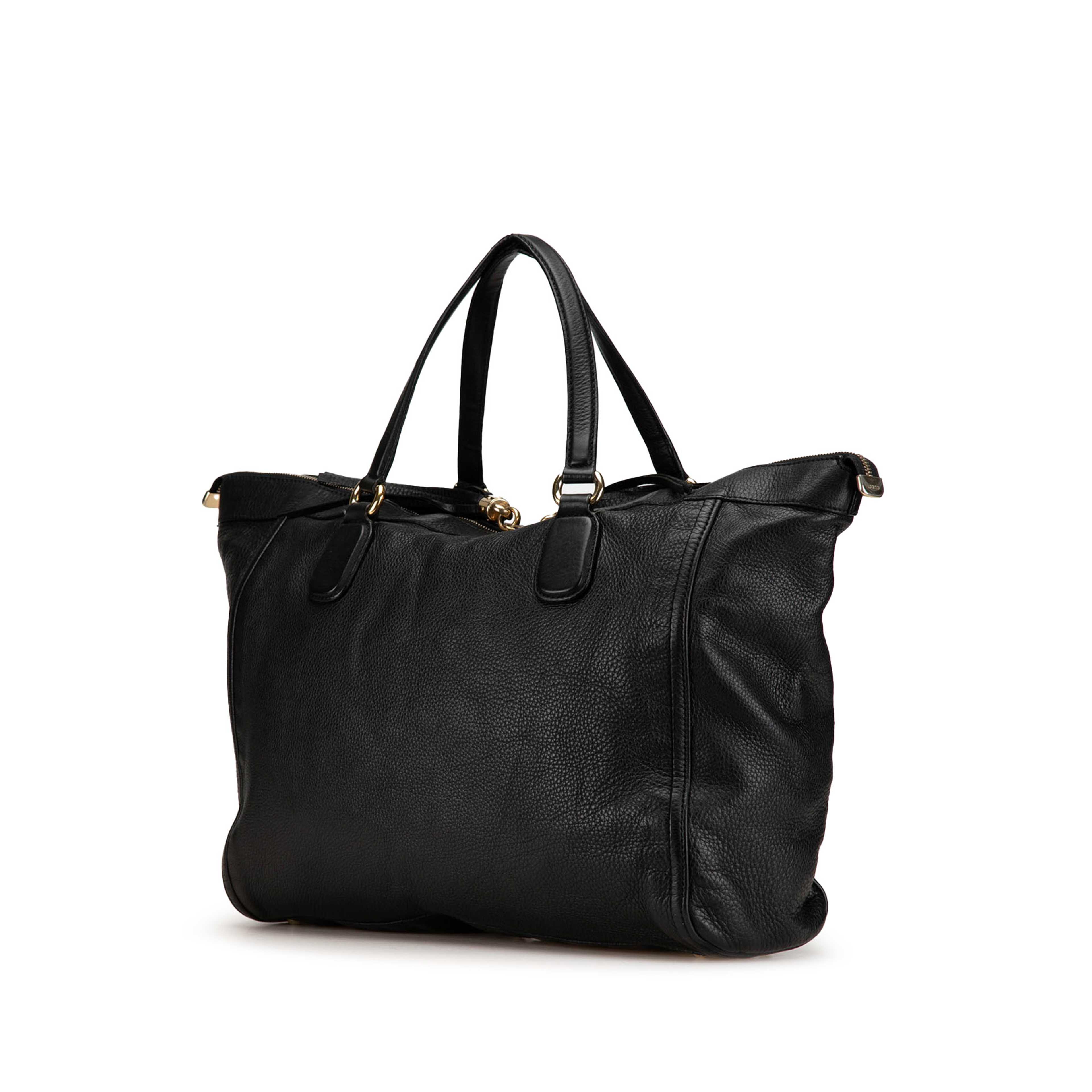 Gucci Large Leather Soho Zip Tote