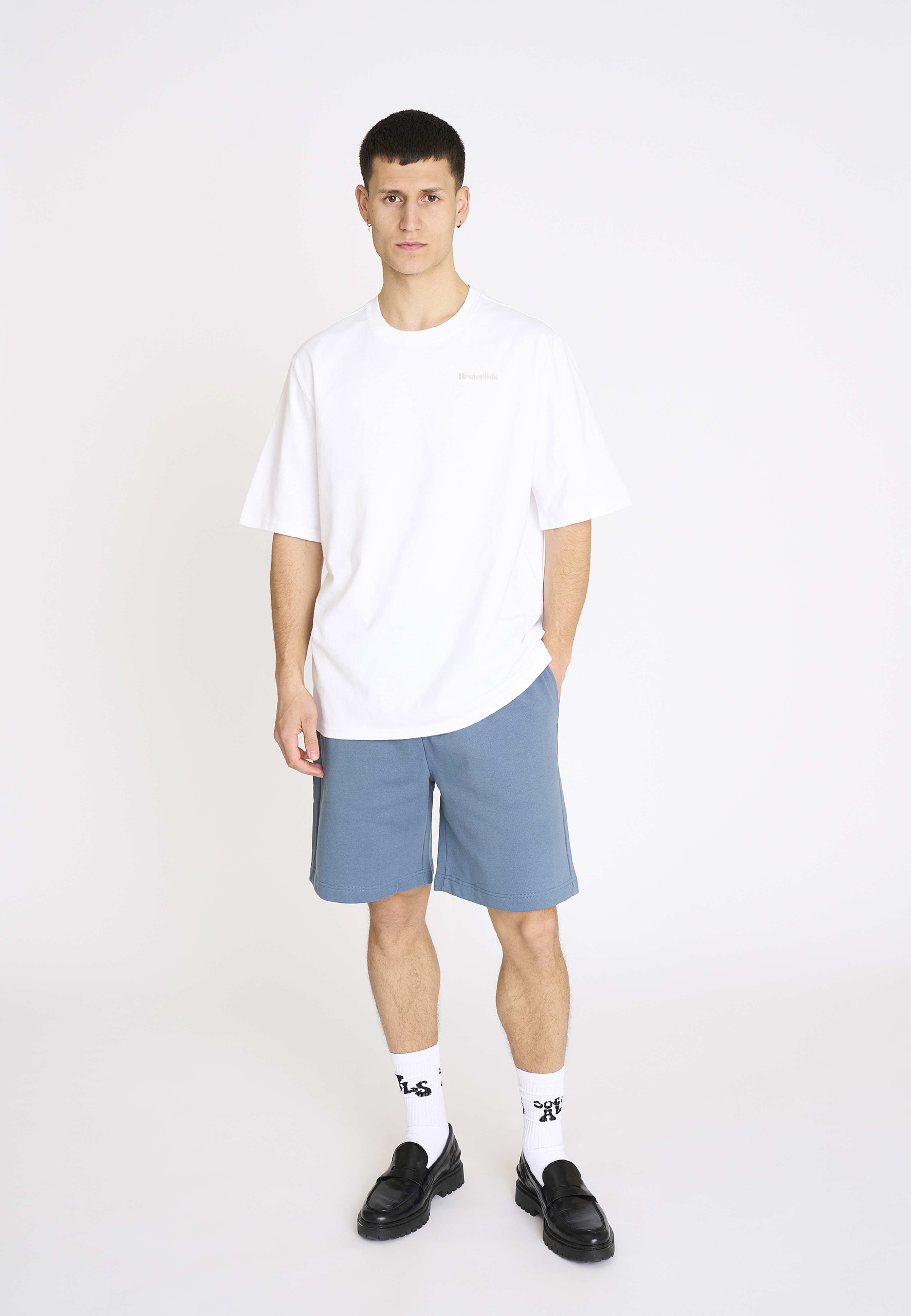 T-shirt Med Print Tas Bomull, från Resteröds, i färgen white/blue. Klicka för att öppna bilden i stort format