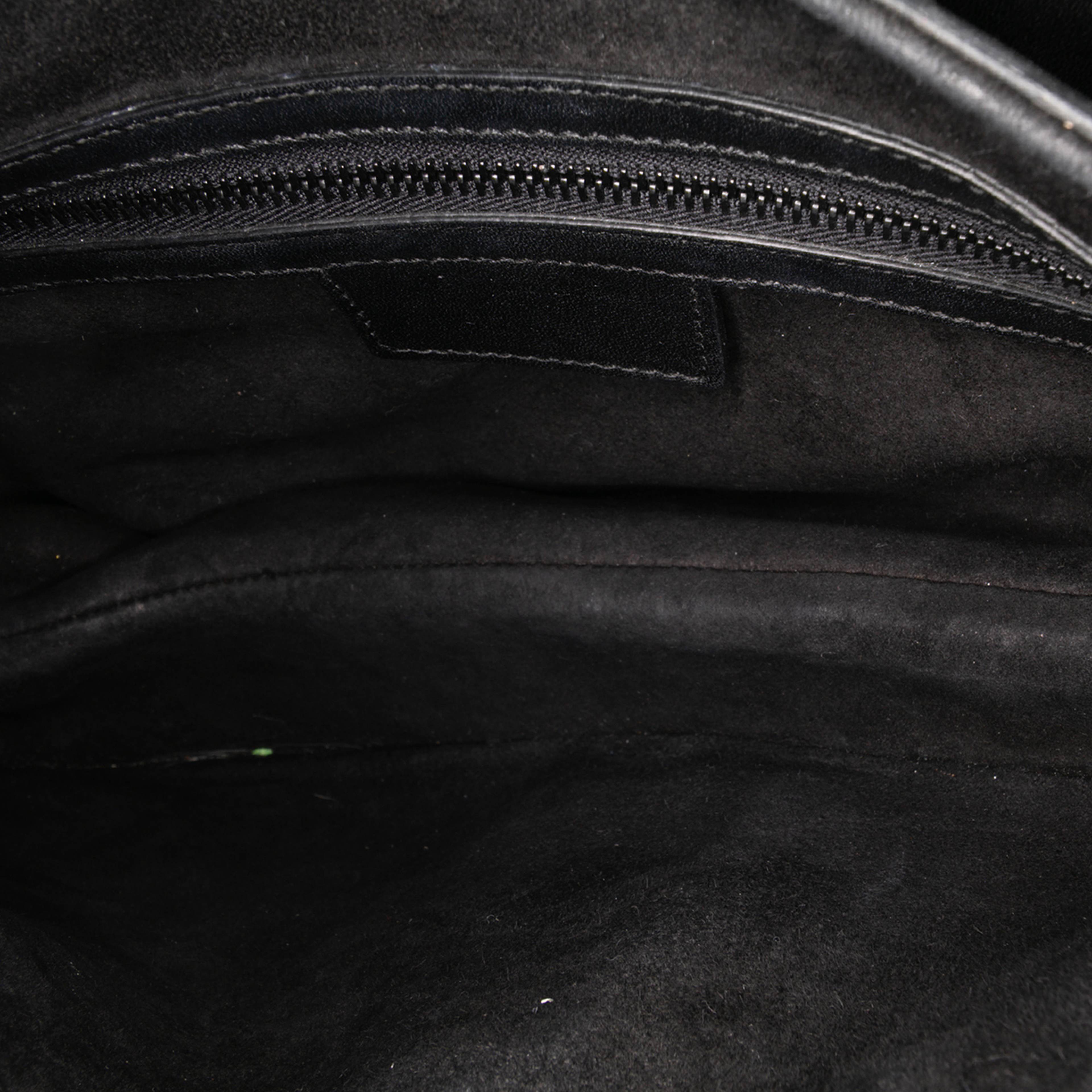 Dior Oblique Embossed Calfskin Saddle Bag