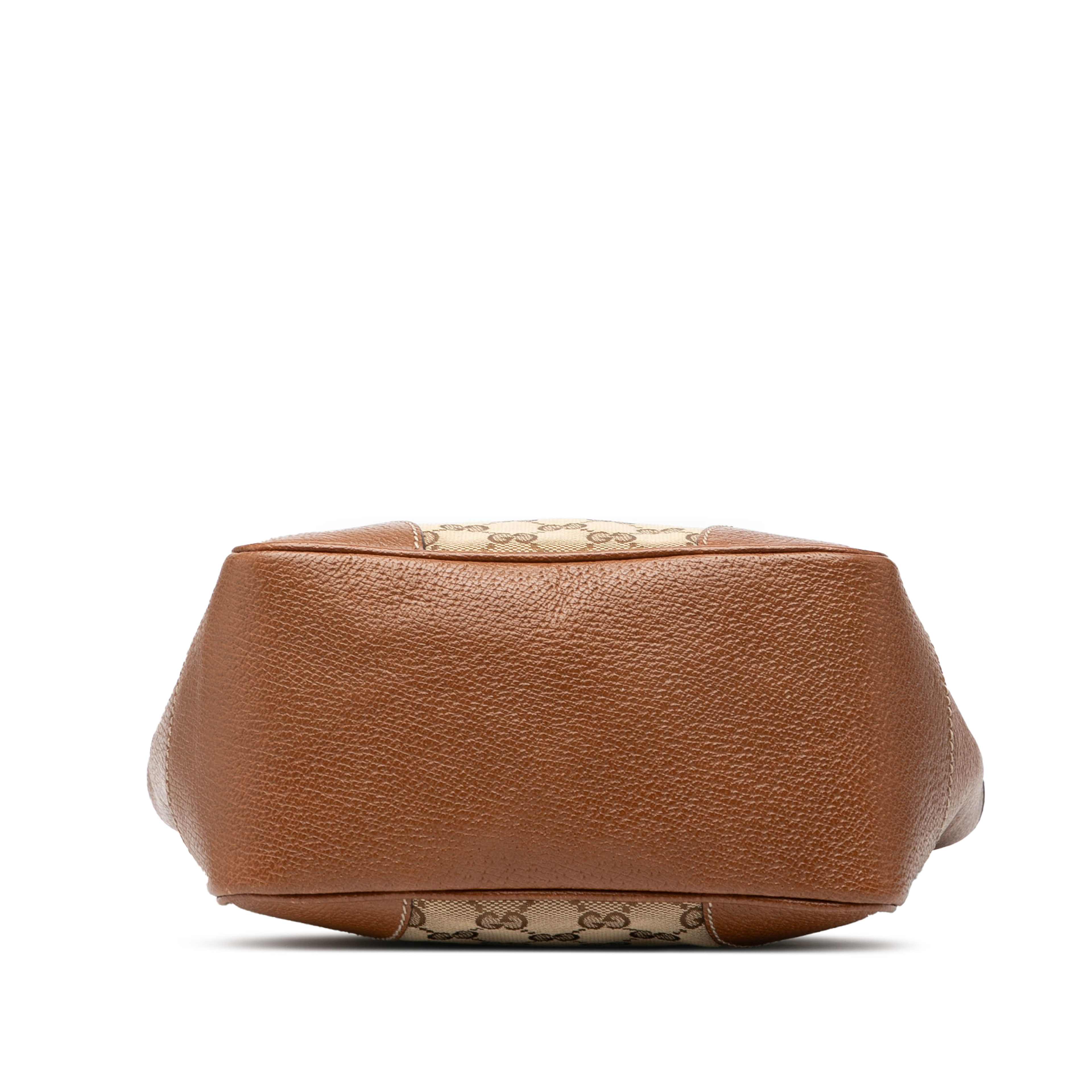 Gucci Small Gg Canvas Bree Satchel, från Luxclusif, i färgen beige. Klicka för att öppna bilden i stort format
